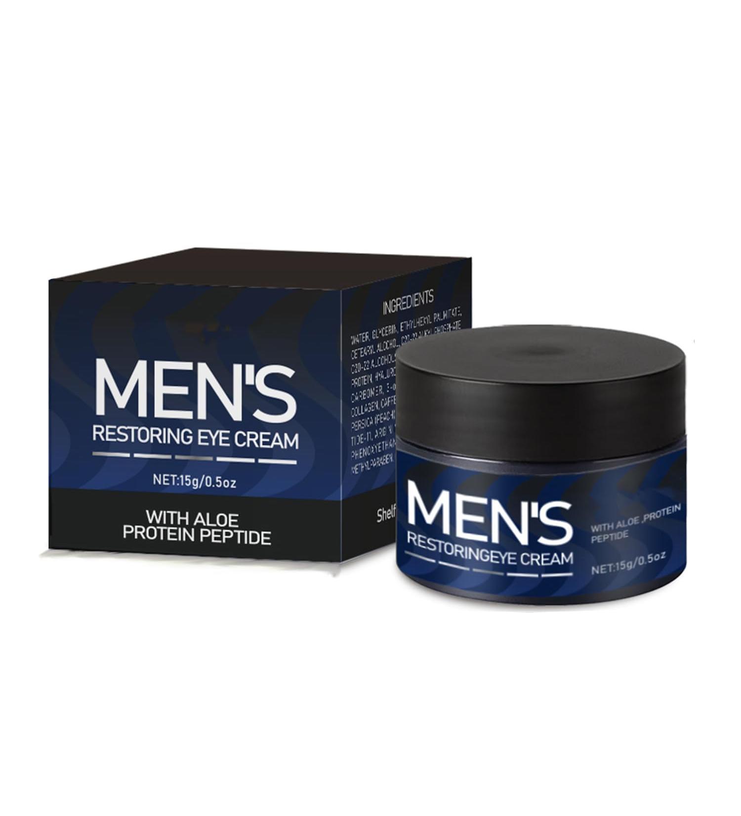 Men's Restoring Eye Cream | Hydrating Under Eye Cream for Dark Circles & Puffiness | Anti-Aging & Fine Line Reduction - Buy Online on GoSupps.com