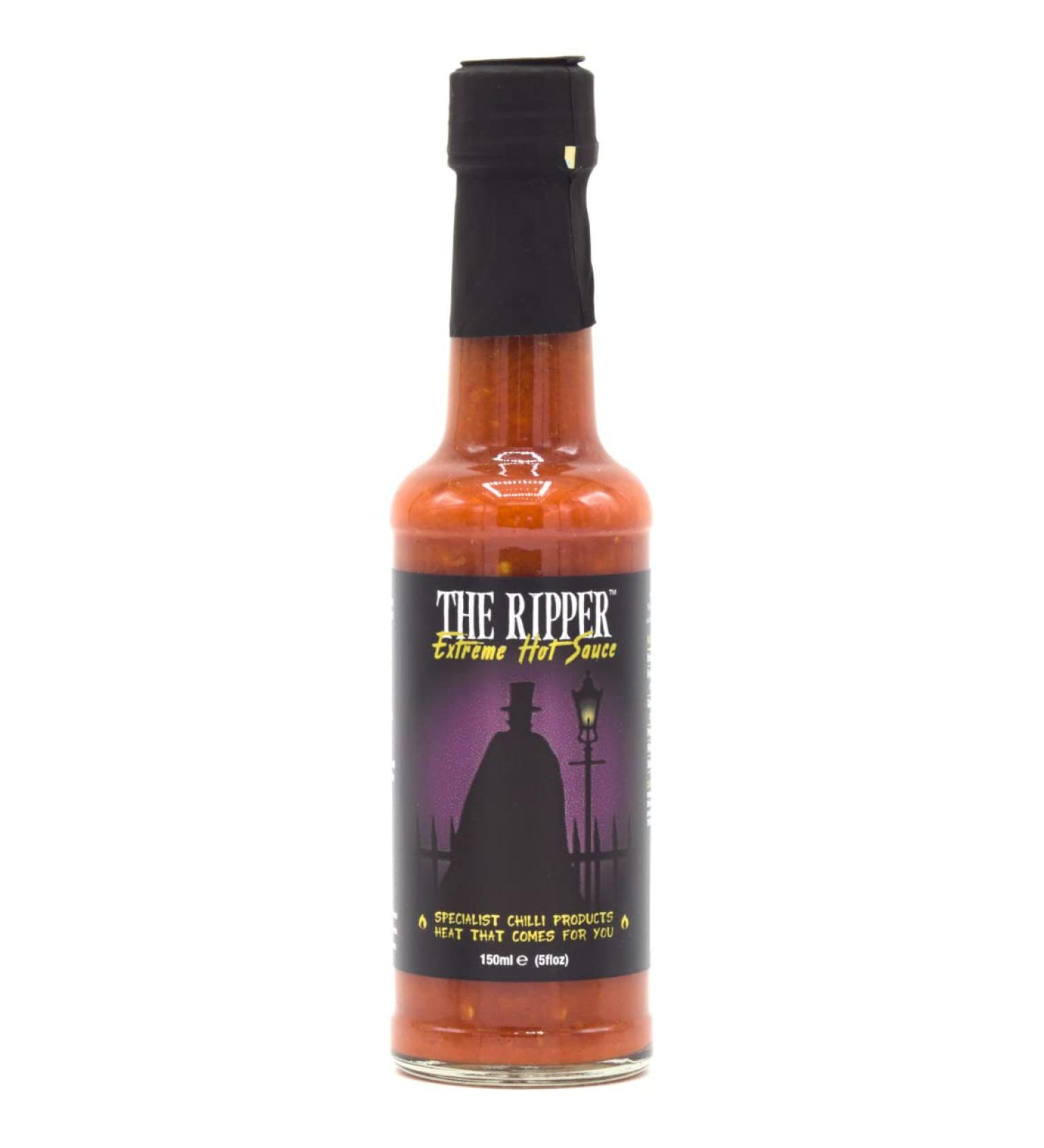 Grim Reaper The Ripper Extreme Hot Sauce - Scotch Bonnet and Carolina Reaper chillies 150ml