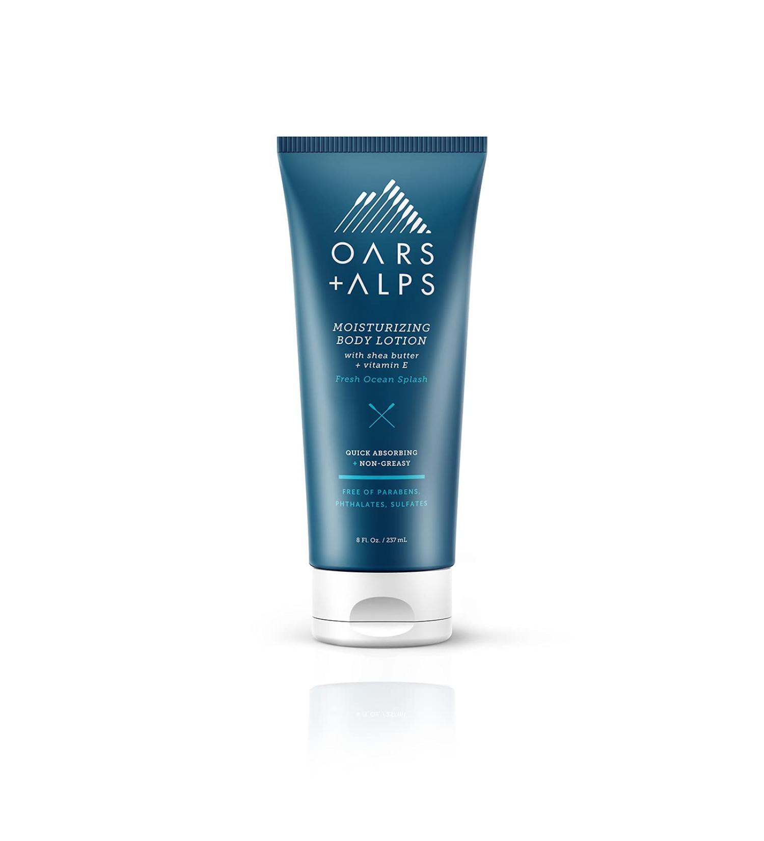 Oars + Alps Body Lotion 8 Oz with Vitamin E, Shea Butter, and Sunflower Oil - Fresh Ocean Splash - Buy Online on GoSupps.com