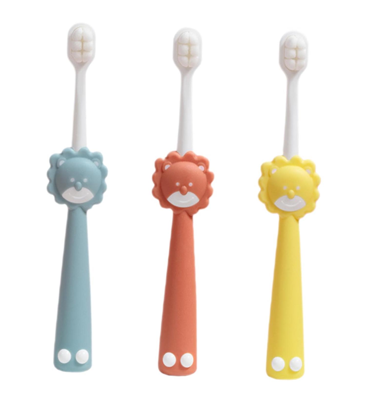 Foytoki 3-Piece Children's Toothbrush Set | Ergonomic Soft Bristles Beautiful Design | Perfect for Kids' Oral Care - Buy Now! - Buy Online on GoSupps.com