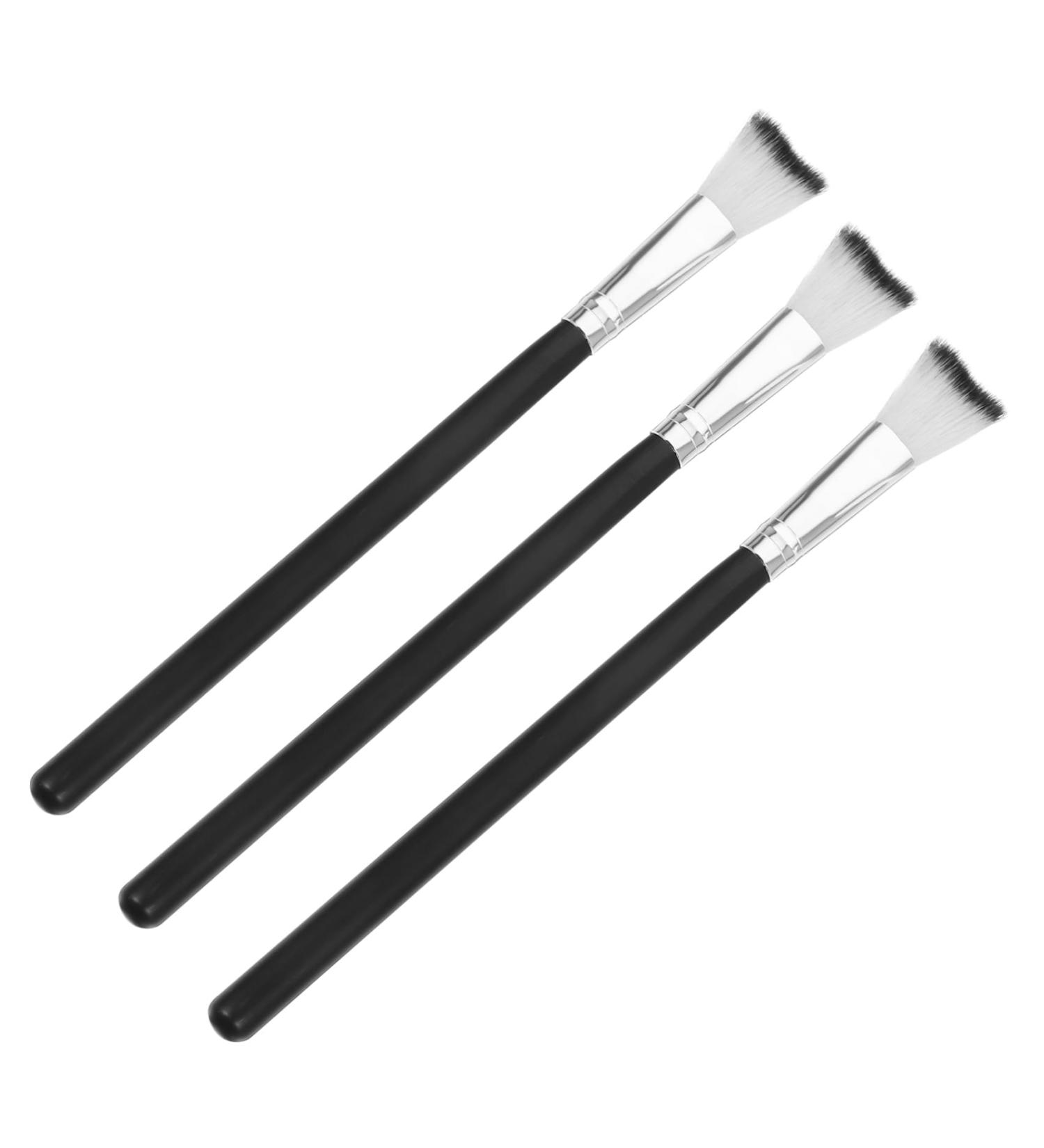FOMIYES 3pcs Fish Tail Brush Contour Brush Women Makeup Brushes Nose Shadow Brush Makeup Tool Aluminum Tube - Buy Online on GoSupps.com