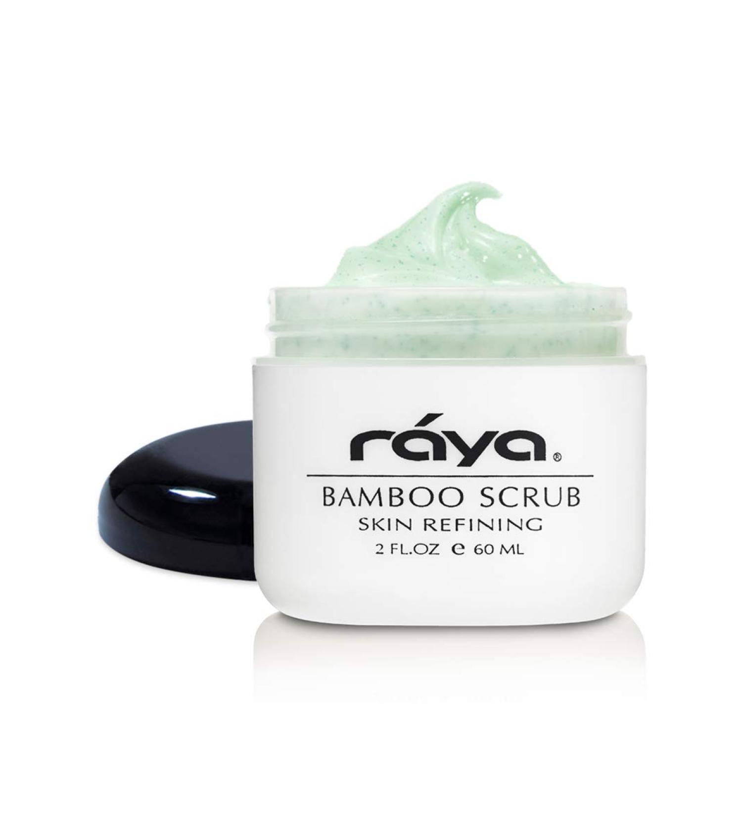 RAYA Bamboo Facial Scrub - Herbal Exfoliating Treatment for Dry Skin | Reduces Fine Lines & Wrinkles | Natural Bamboo & Jojoba Beads  - Buy Online on GoSupps.com