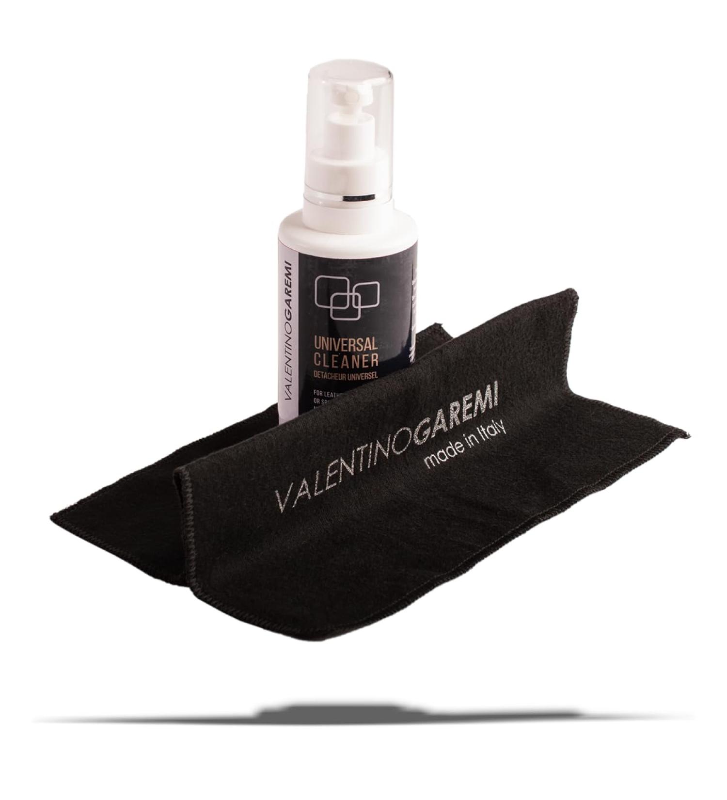 Valentino Garemi Leather & Tex Cleaner - Stain Remover for All Leathers (6.77 Oz) - Suede & Nubuck Safe - Perfect for Shoes Purses Wallets & Garments - Made in Italy - Buy Online on GoSupps.com