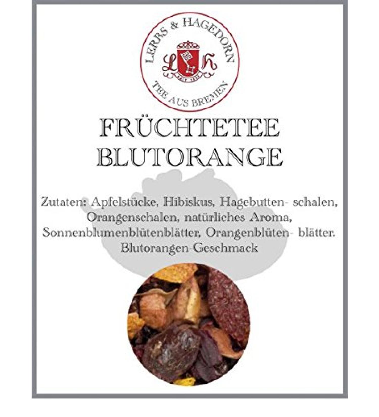  Lerbs & Hagedorn Lerbs & Hagedorn Blood Orange Fruit Tea approx. 2 kg (162 l) Hibiscus apple pieces rosehip peel - Buy Online on GoSupps.com