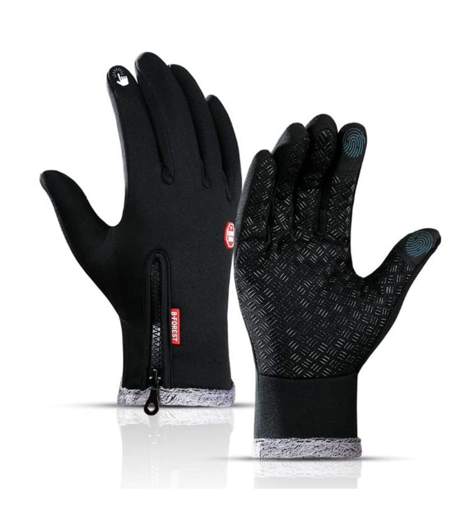 Toupeone Winter Gloves for Women & Men - Waterproof Windproof Touchscreen Warm Gloves Non-Slip Design - Buy Online on GoSupps.com