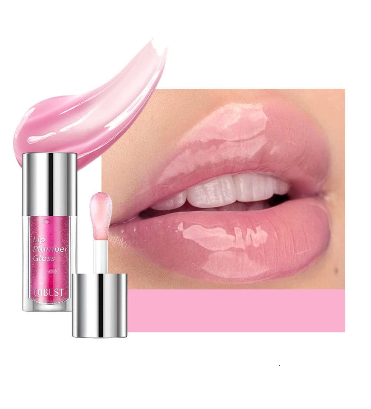 Beliky Girl Crystal Jelly Moisturizing Lip Oil Plumping Lip Gloss Makeup Sexy Plump Lip Glow Oil Tinted Lip Plumper Lip Care Lips Makeup Cherry Blossom - Buy Online on GoSupps.com