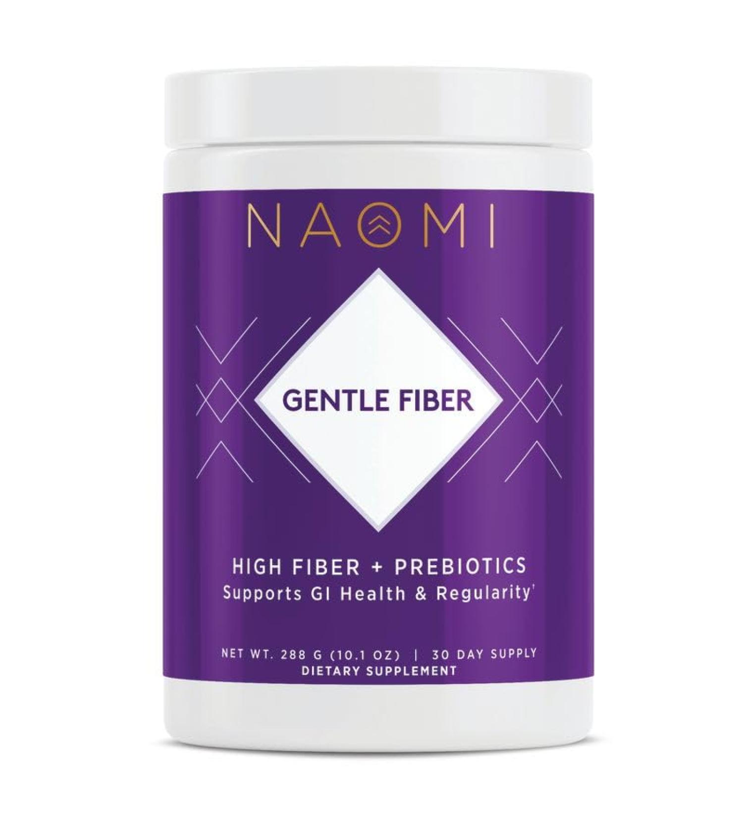NAOMI Gentle Fiber Prebiotic Supplement Psyllium-Free Bloat-Free Daily with Acacia and Baobab Gut-Friendly Soluble Fiber for Digestive Comfort 30 Servings - Buy Online on GoSupps.com