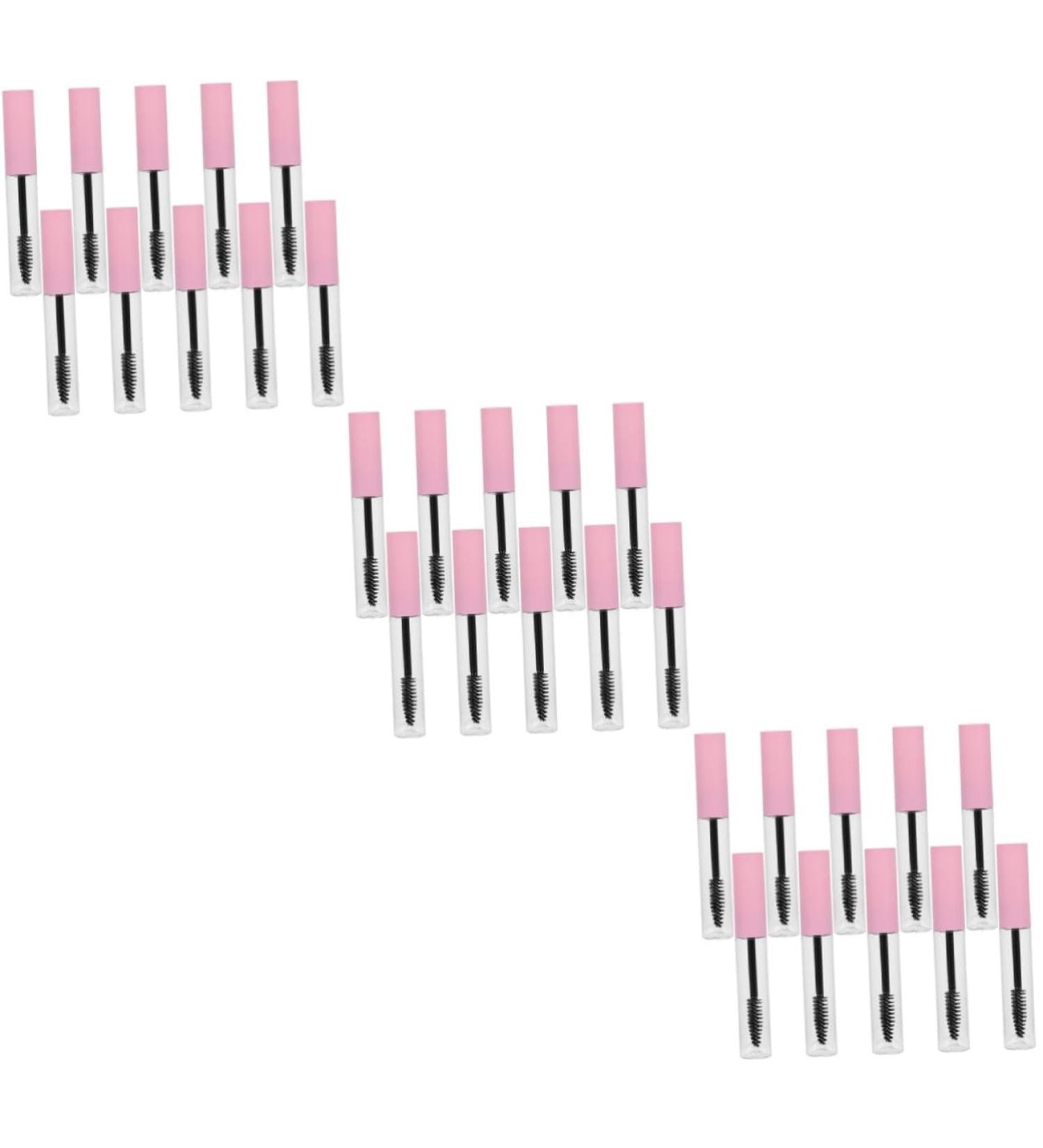 Healvian 45 Pcs Mascara Empty Tube Lash Wand False Lash Mascara Empty Eyelash Bottle oil Plastic Pink - Buy Online on GoSupps.com