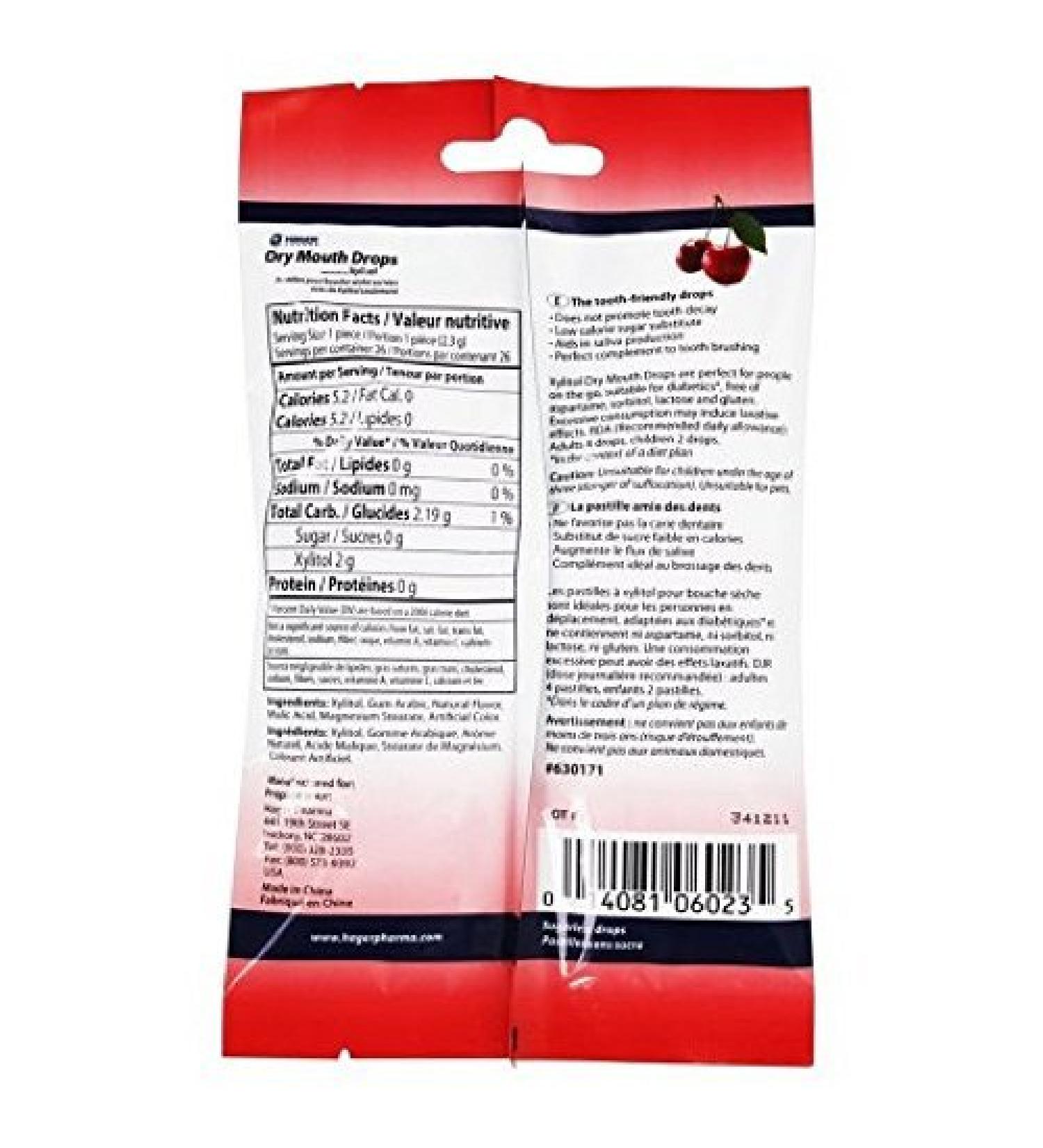 Miradent Dry Mouth Drops Cherry 2 Oz