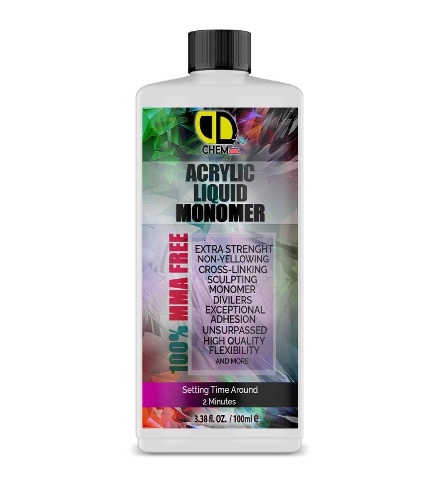 DD Acrylic Monomer Liquid (Purple) Professional Salon Quality Acrylic Nails Extensions Nail Art | Acrylic Nails | Nail Extension & Carving (100ml)