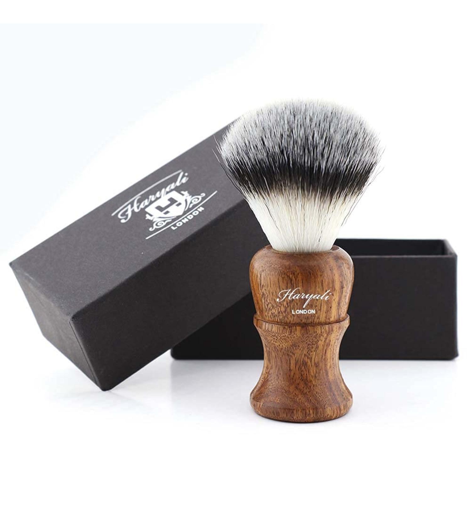 Shop Haryali London Men's Shaving Brush - Synthetic Badger Bristles | Luxury Gift Box Delivery Worldwide - Buy Online on GoSupps.com