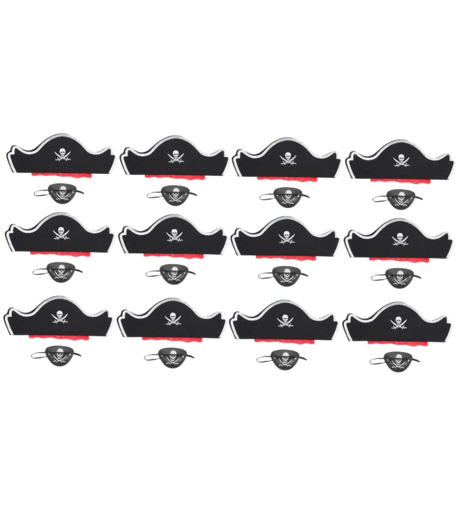 FRCOLOR 12 Sets Pirate Hair Blindfold Party Supplies Cosplay Costumes Pirate Cosplay Hat Pirate Captain Costume Cap Pirate Eye Patch Photo Props Halloween Pirate Costume Prom Suit Cloth - Buy Online on GoSupps.com