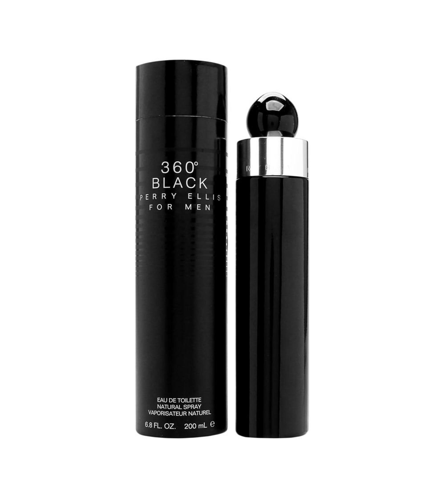 PERRY ELLIS 360 Black for Men Eau De Toilette Spray 6.8 Ounce