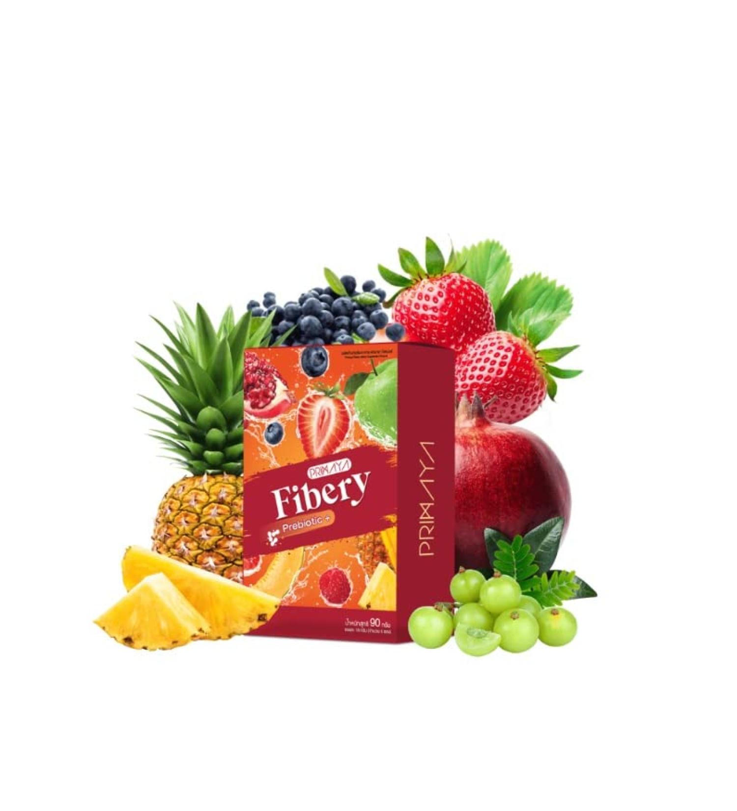 Teelek Primaya Fibery Detox - 1 Box (5 Sachets) - Pink - 3.17 Ounce | International Shipping Available - Buy Online on GoSupps.com