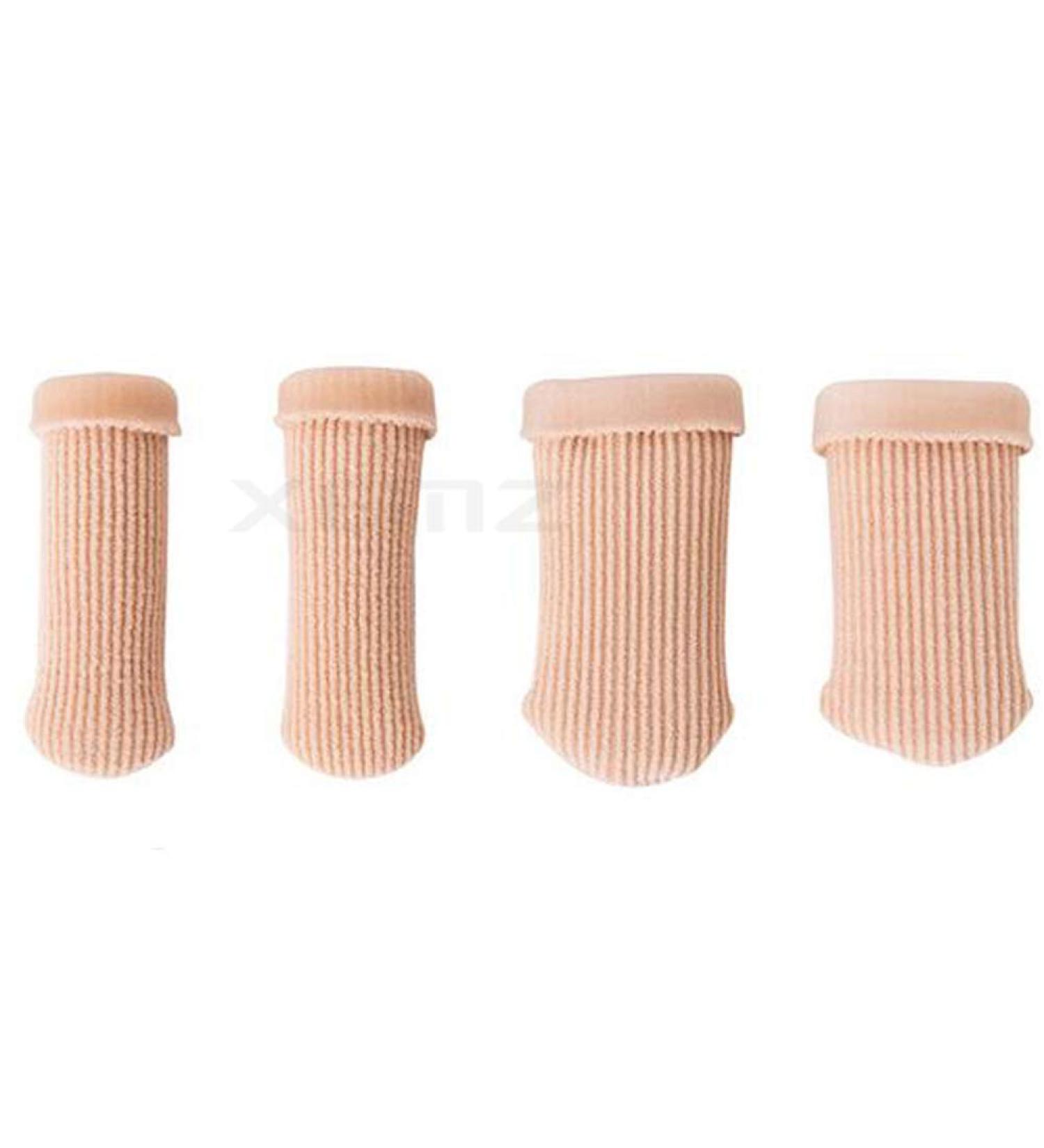 2 Pcs Gel Toe Caps - Pain Relief Protectors for Corns, Calluses, and Hammer Toes - Moisturizing Fabric Cushion Separators - S Size - Buy Online on GoSupps.com
