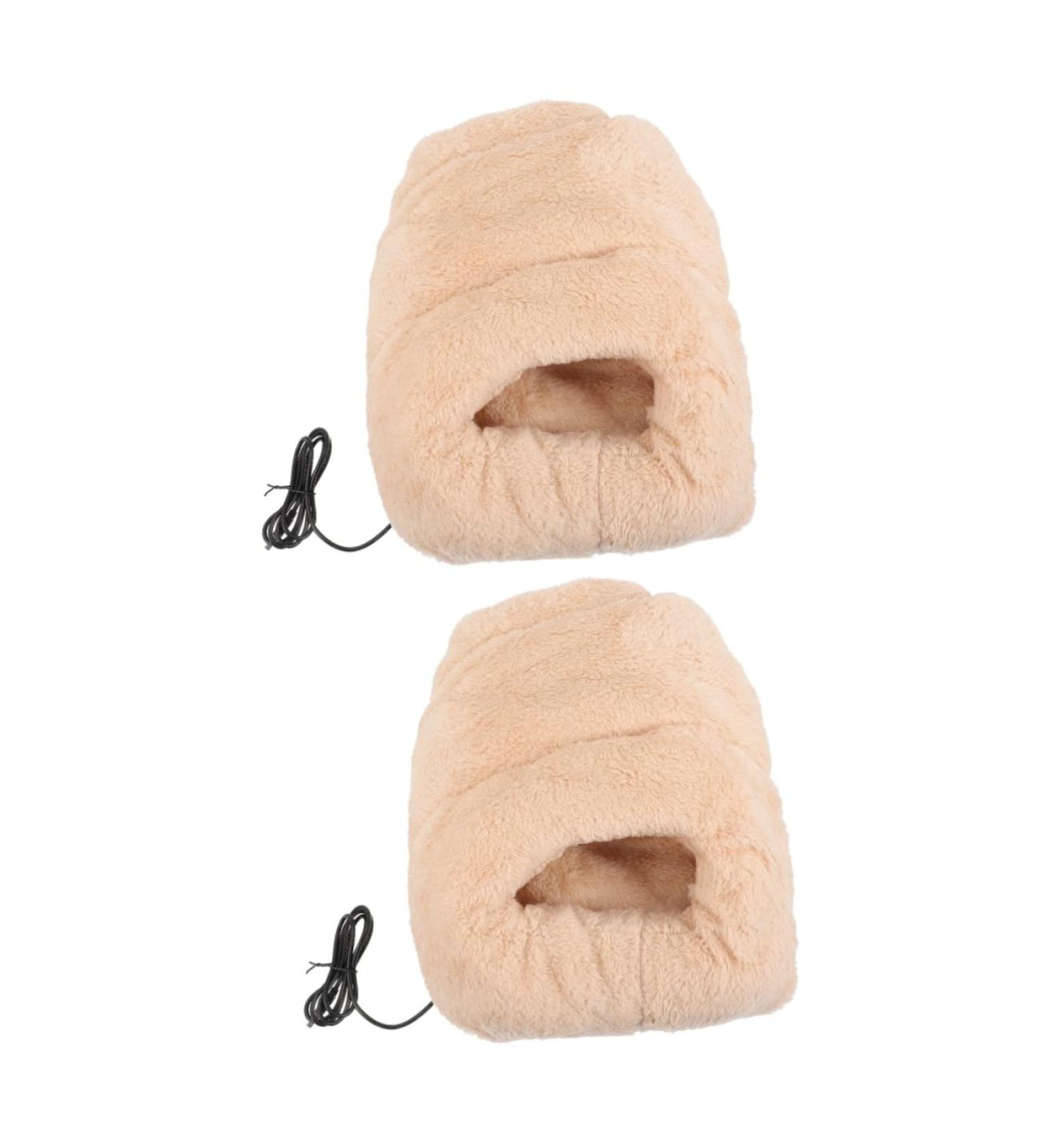 Ultechnovo Heated Slippers - Plush Foot Warmers & Electrical Heating Tools for Winter Comfort - Perfect for Office & Home Use - Buy Online on GoSupps.com
