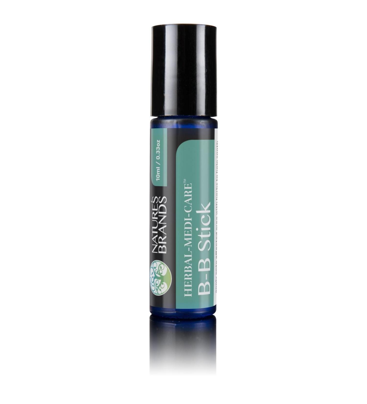 Organic B-B (Bug Bite) Stick by Herbal-Medi-Care 0.3 Fl Oz Glass Bottle