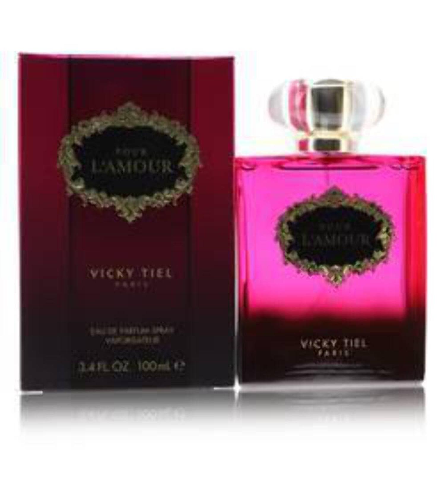 Vicky Tiel Pour L'Amour for Women Eau de Parfum Spray Floral 3.4 Oz