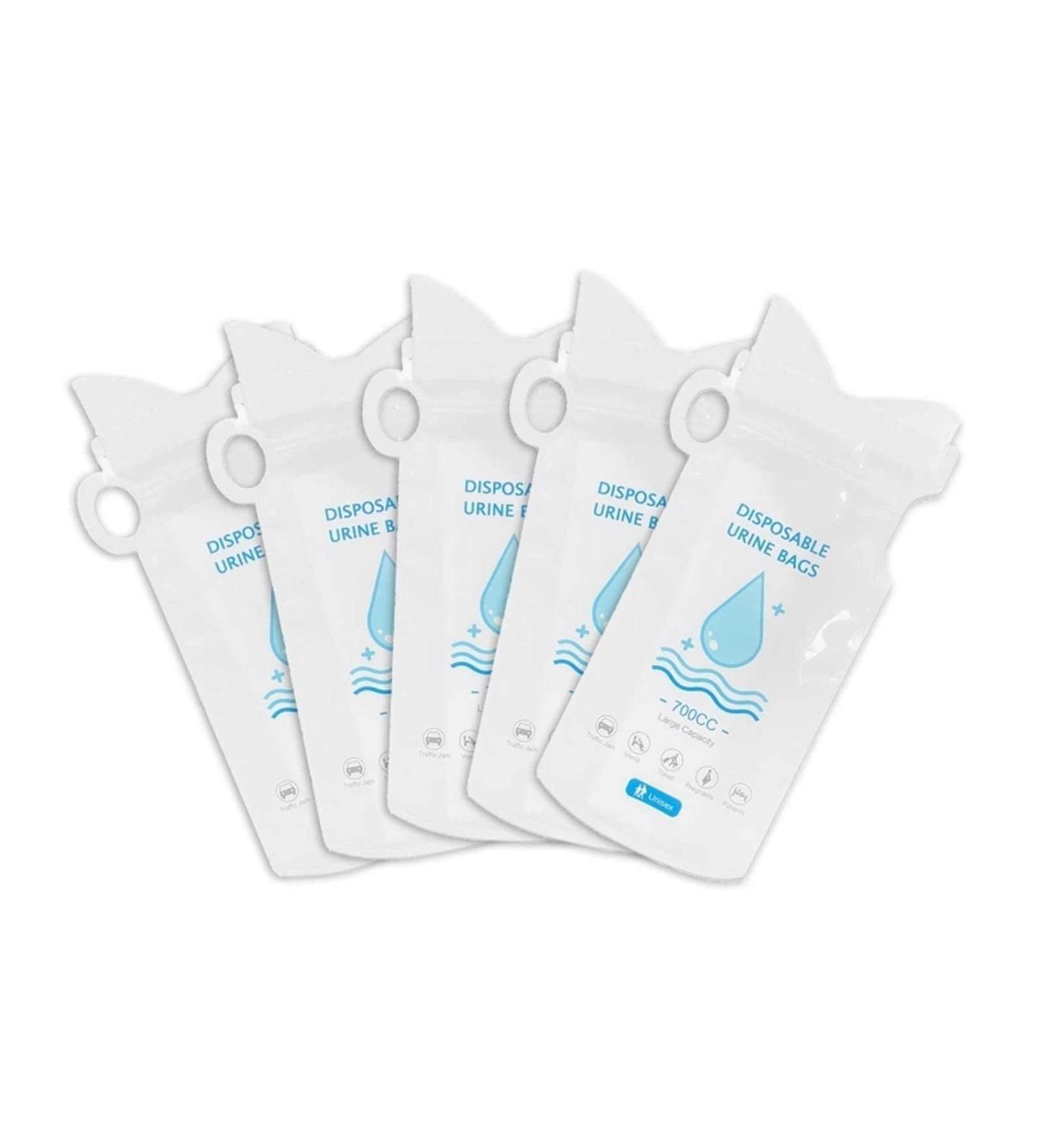 Portable Urinals 1pc 5pcs Emergency Car Urine Bag Portable Urine Collection for Outdoor Camping Pee Bags Mini Mobile Toilet Disposable 700ml for Men Women (Color : A 5pcs) - Buy Online on GoSupps.com