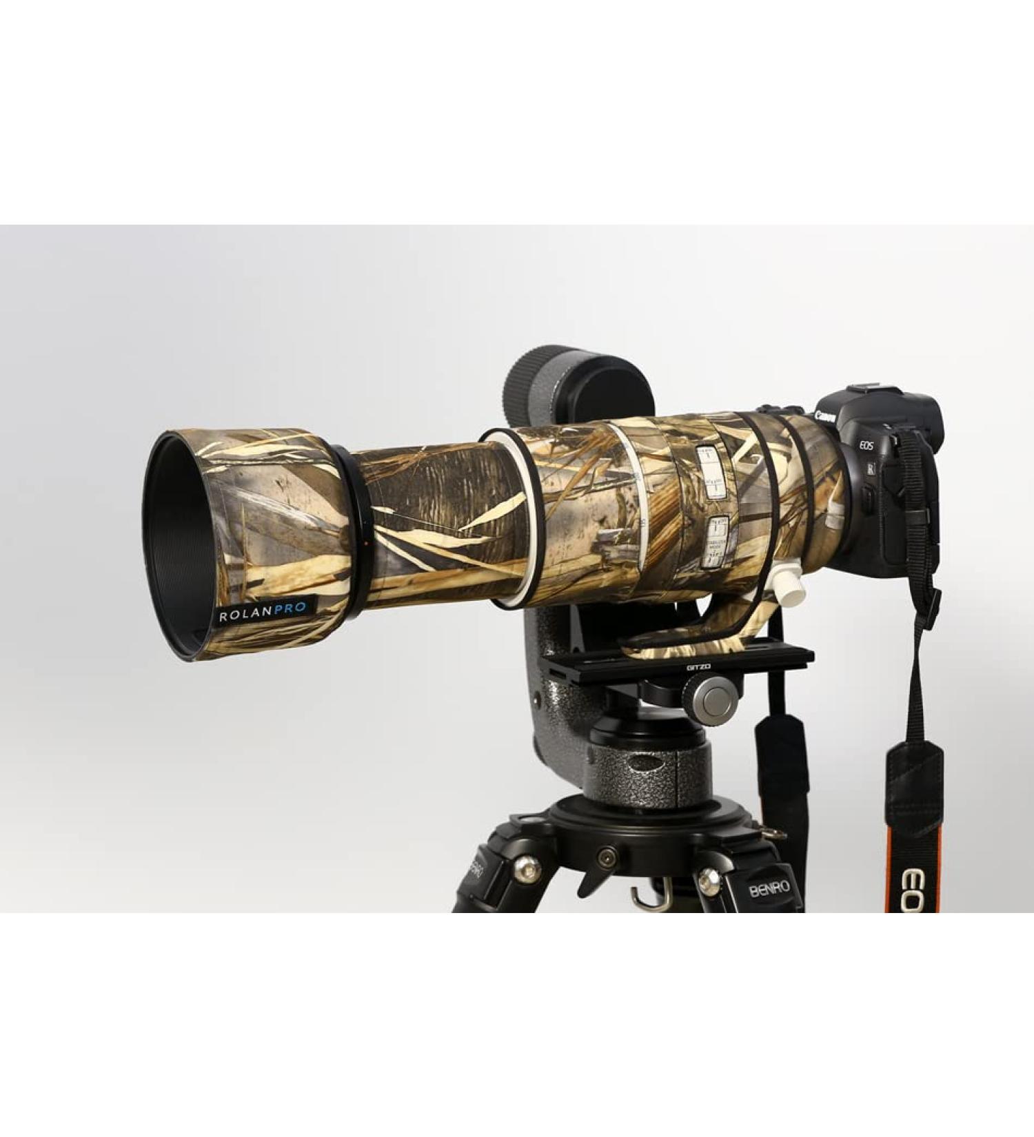 Rolanpro Waterproof Lens Cover for Canon RF 100-500mm F/4.5-7.1 L is USM Camouflage Rain Cover-#39 Grass Waterproof
