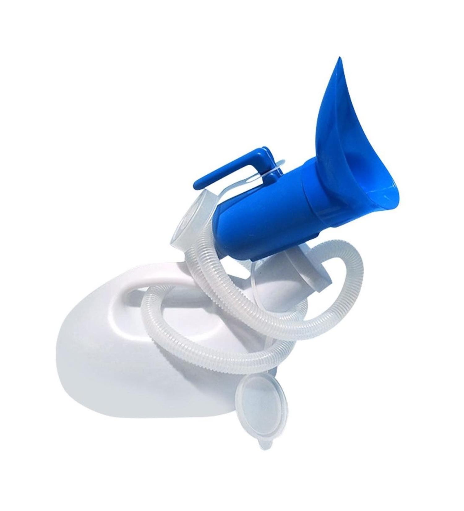 Portable Urinals 2000ml Men Women Urine Bottle Car Leak Proof Potty Portable Travel with Lid Handle Reusable Long Hose Camping Toilet for Men Women (Color : White B) - Buy Online on GoSupps.com