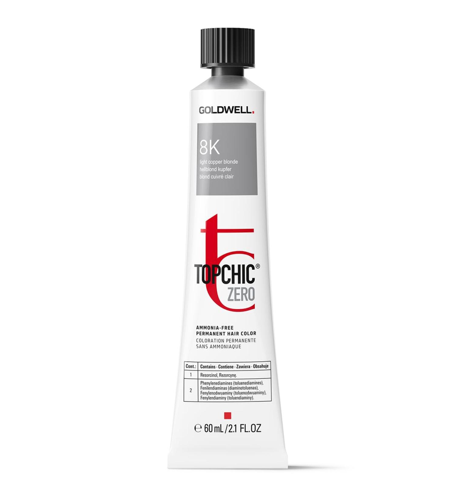 GOLDWELL Topchic Zero 8K Warm Light Copper Blonde tb 60ml
