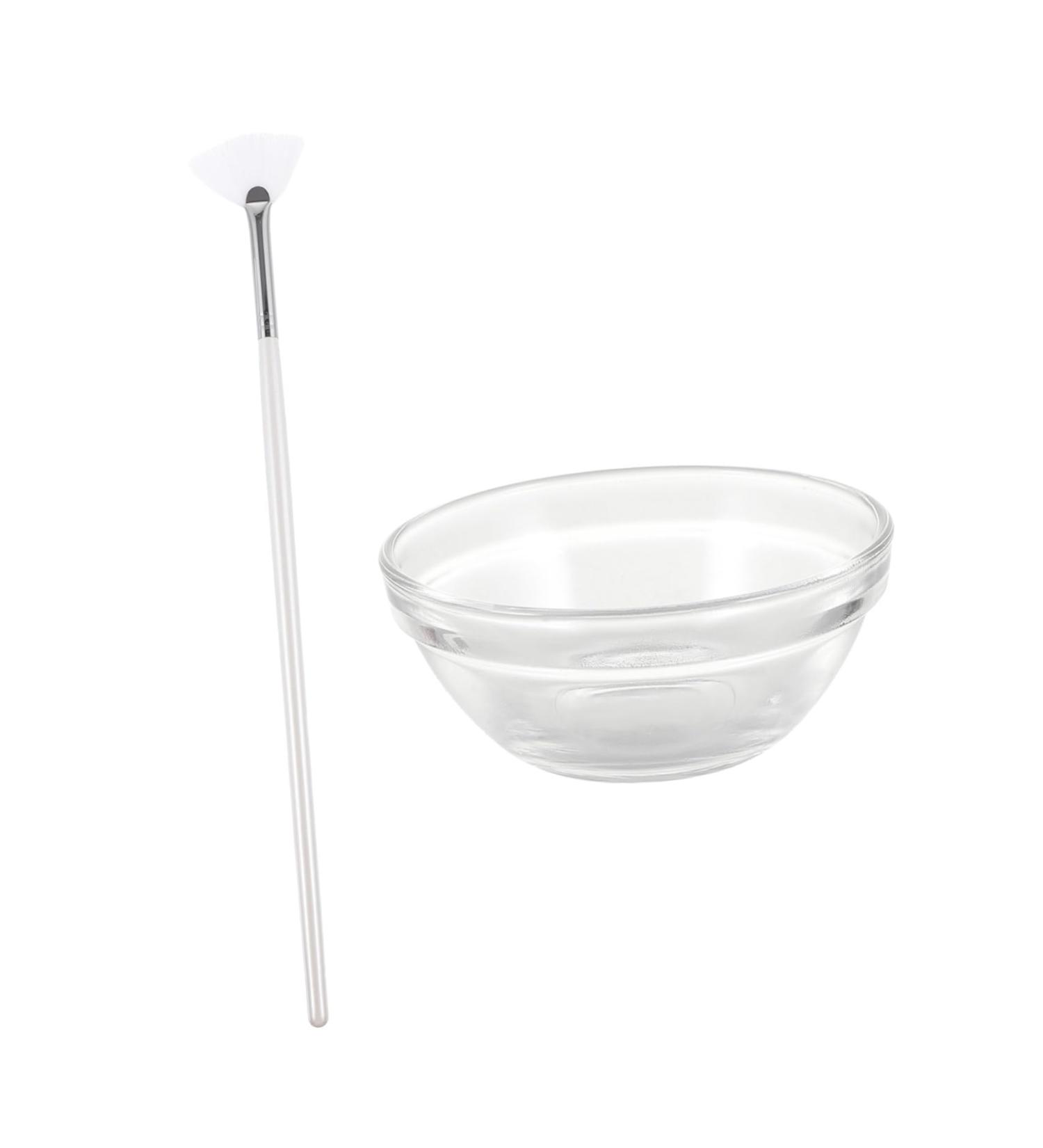 MAGICLULU 5 Sets Beauty Silicone Brush Makeup Spatula Tool Silicone Facial Brush Cosmetology Kit Thickened Glass Bowl Sleeping Brush Tools Mud Essence White Aluminum Face - Buy Online on GoSupps.com