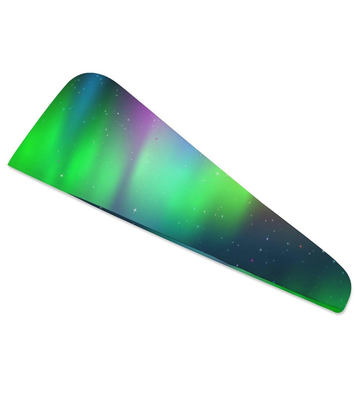 Green Aurora Microfiber Hair Towel Wrap for Women | Super Absorbent Hair Turban 10x26 Inch - Buy Online on GoSupps.com