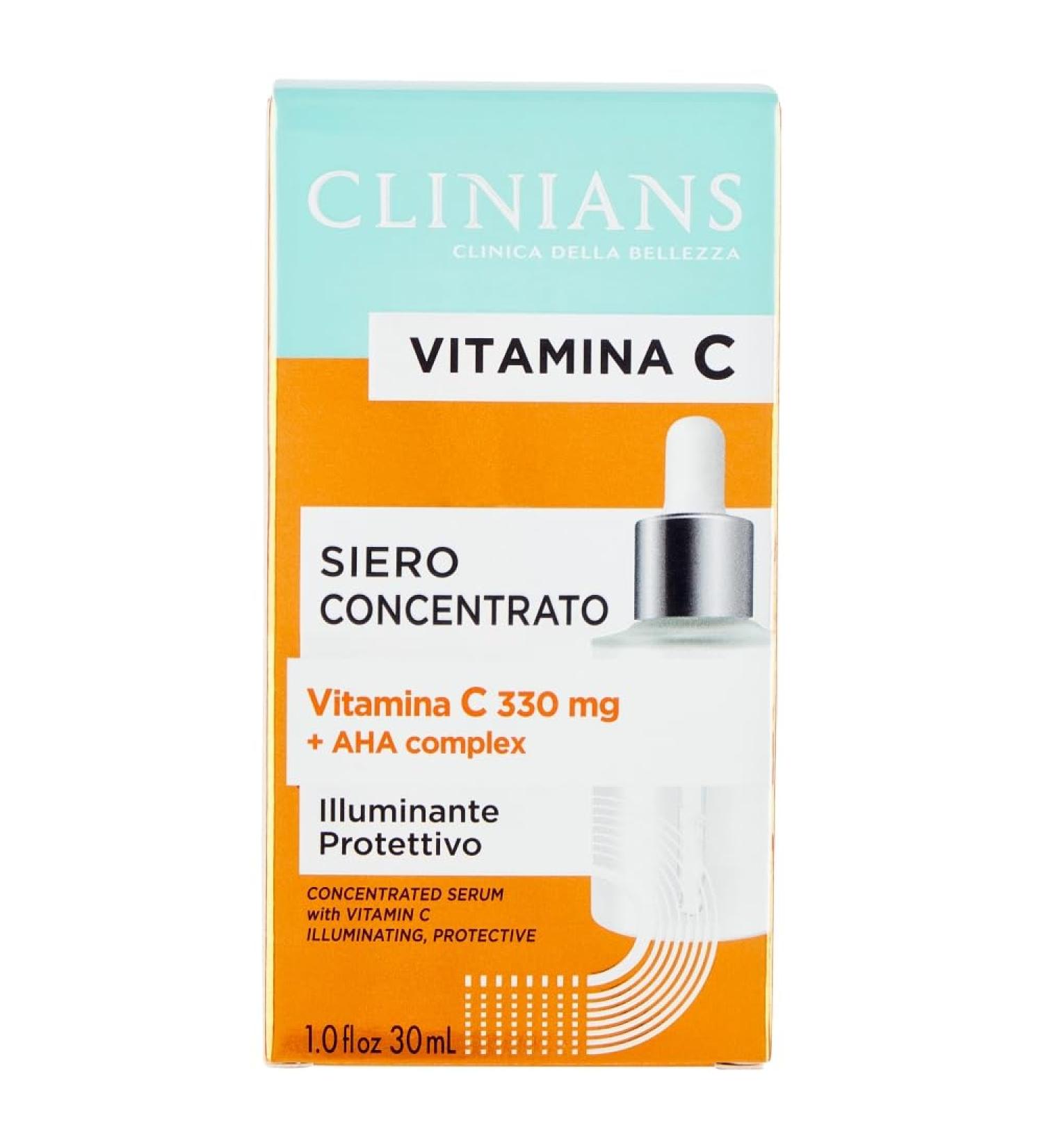 Mirato Spa CLINIANS Vitamin C concentrated serum dermatologically tested Made in Italy 30 ml - Buy Online on GoSupps.com