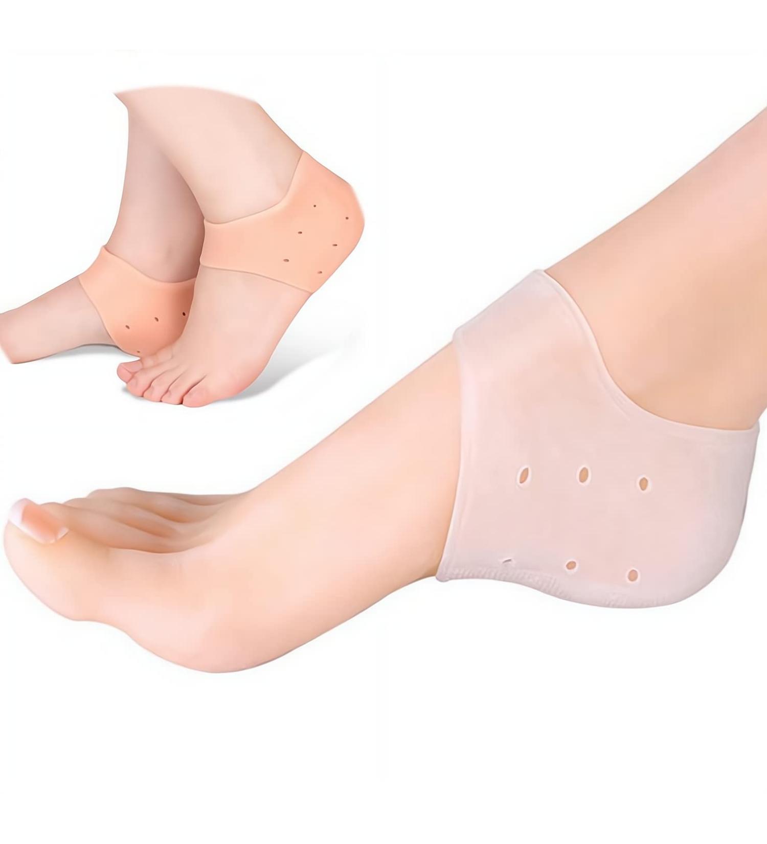 Buy Silicone Heel Covers & Moisturizing Cushions - Anti-Crack Protection for Men & Women - 2 Pairs - International Shipping Available - Buy Online on GoSupps.com