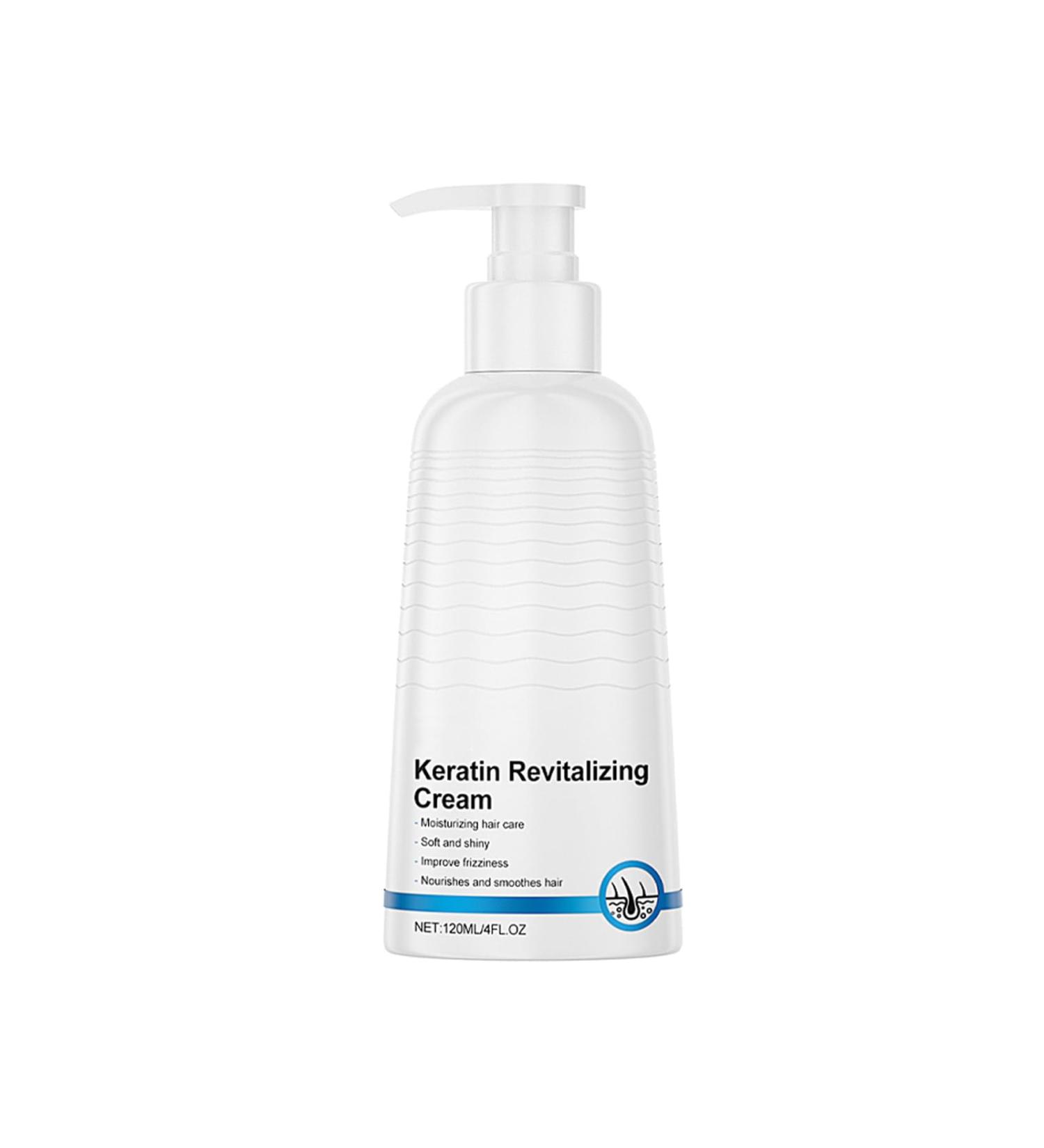Women's Keratin Revitalizing Cream - Leave-in Smoothing Treatment for Dry Damaged and Frizzy Hair - Intense Hydration and Shine - Detangling and Anti-Frizz Treatment (1) - Buy Online on GoSupps.com