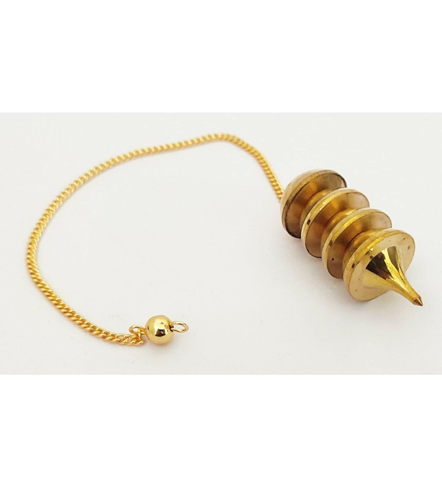 Sharvgun Osiris Brass Pendulum - Healing Dowsing Pendant for Spiritual Answers & Divination | Metaphysical Tools - Buy Online on GoSupps.com