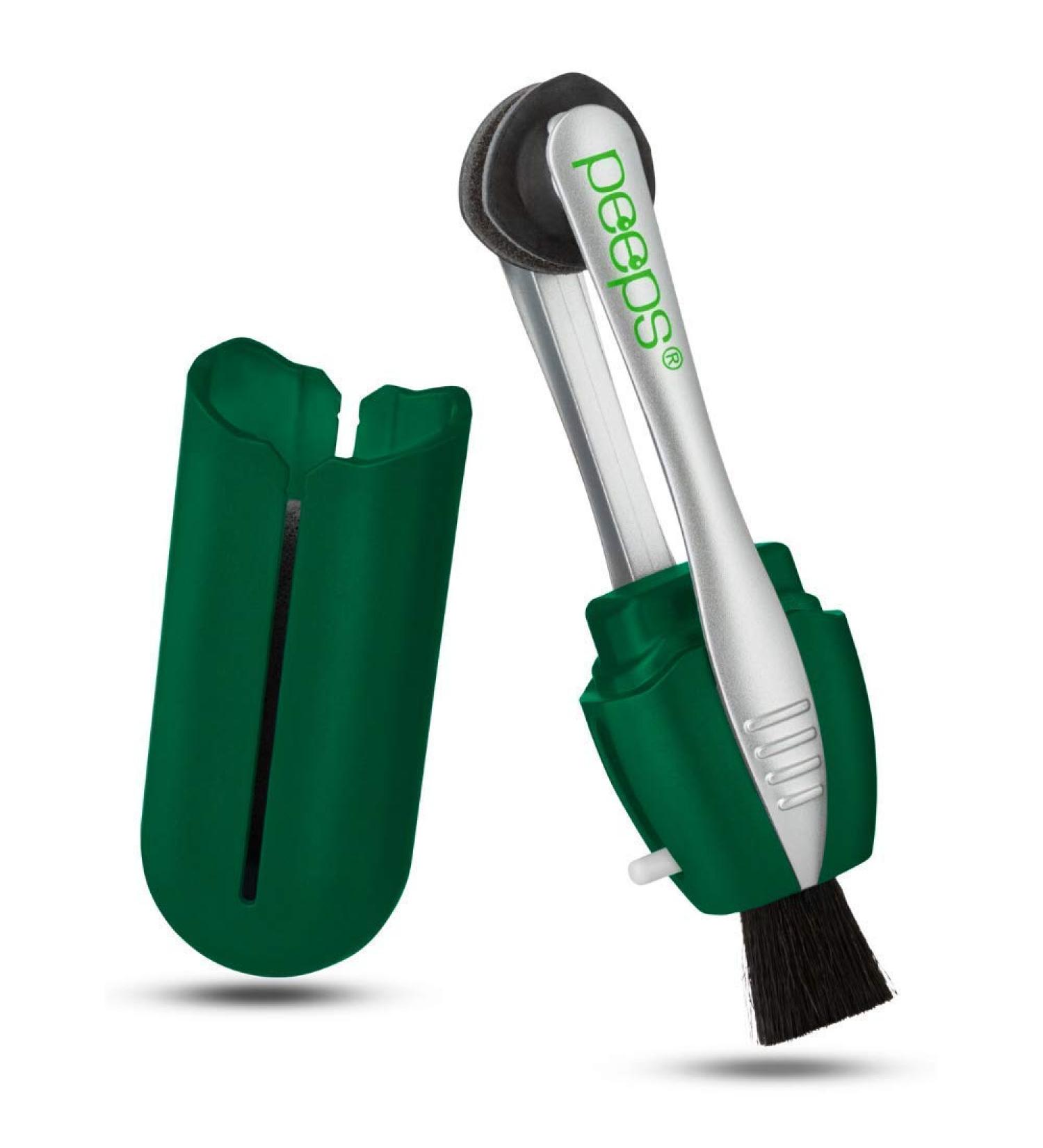 Buy CarbonKlean Peeps Glasses Cleaner - Lens Cleaner for Eyeglasses & Reading Glasses - Carbon Microfiber Tech - 2 Pack Soft Touch Green - International Shipping Available - Buy Online on GoSupps.com