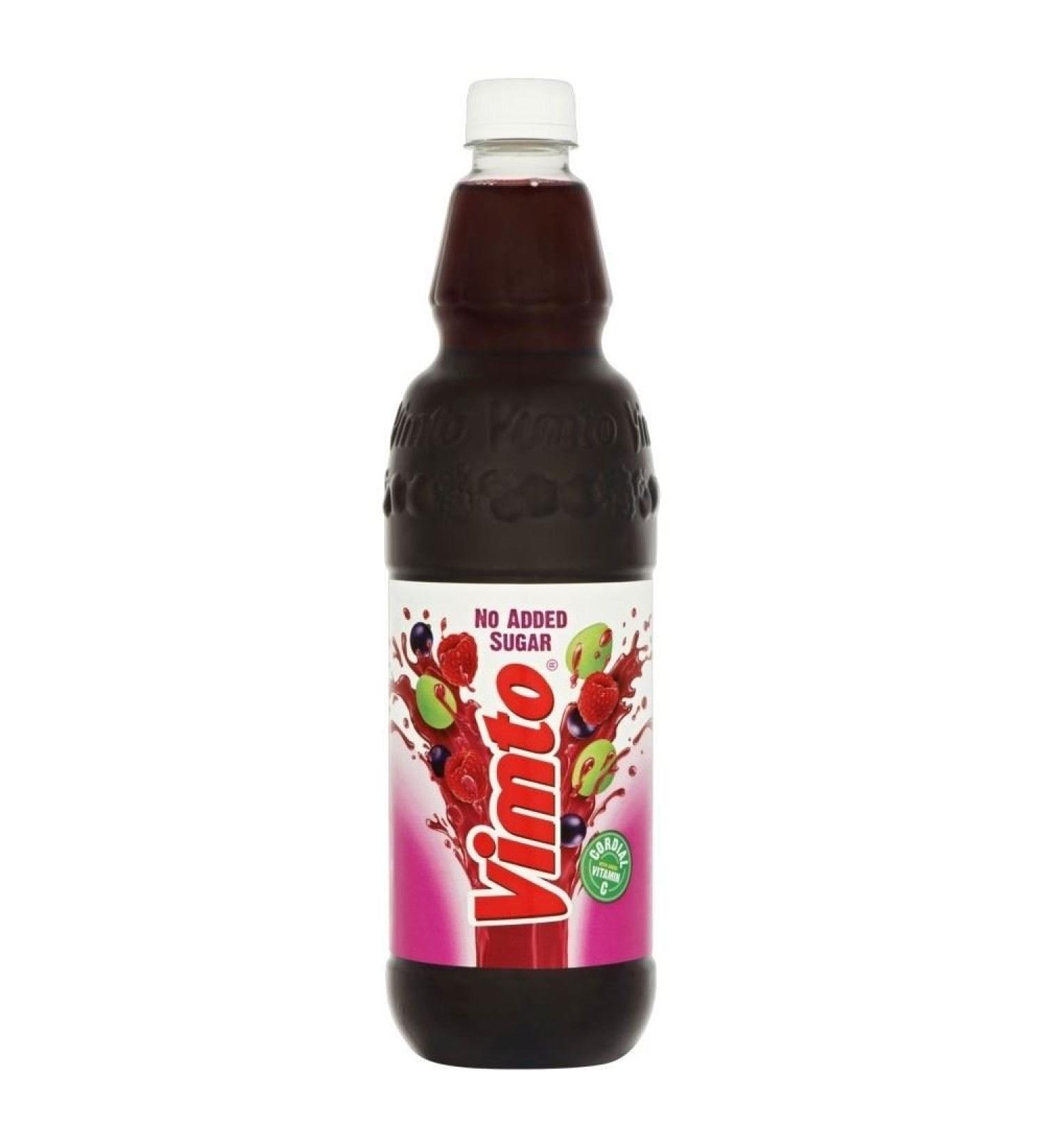 Vimto Jus De Fruits D'Origine Cordiale Sans Sucre Ajout (1L)