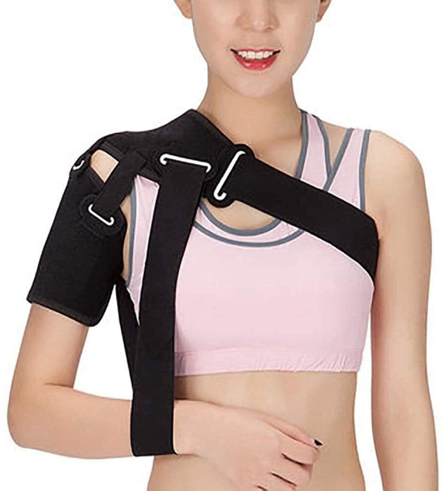 Shoulder Sling arm Brace Shoulder immobilizer Shoulder Brace Shoulders Stability Support Relief Compression Sleeve Wrap - Buy Online on GoSupps.com