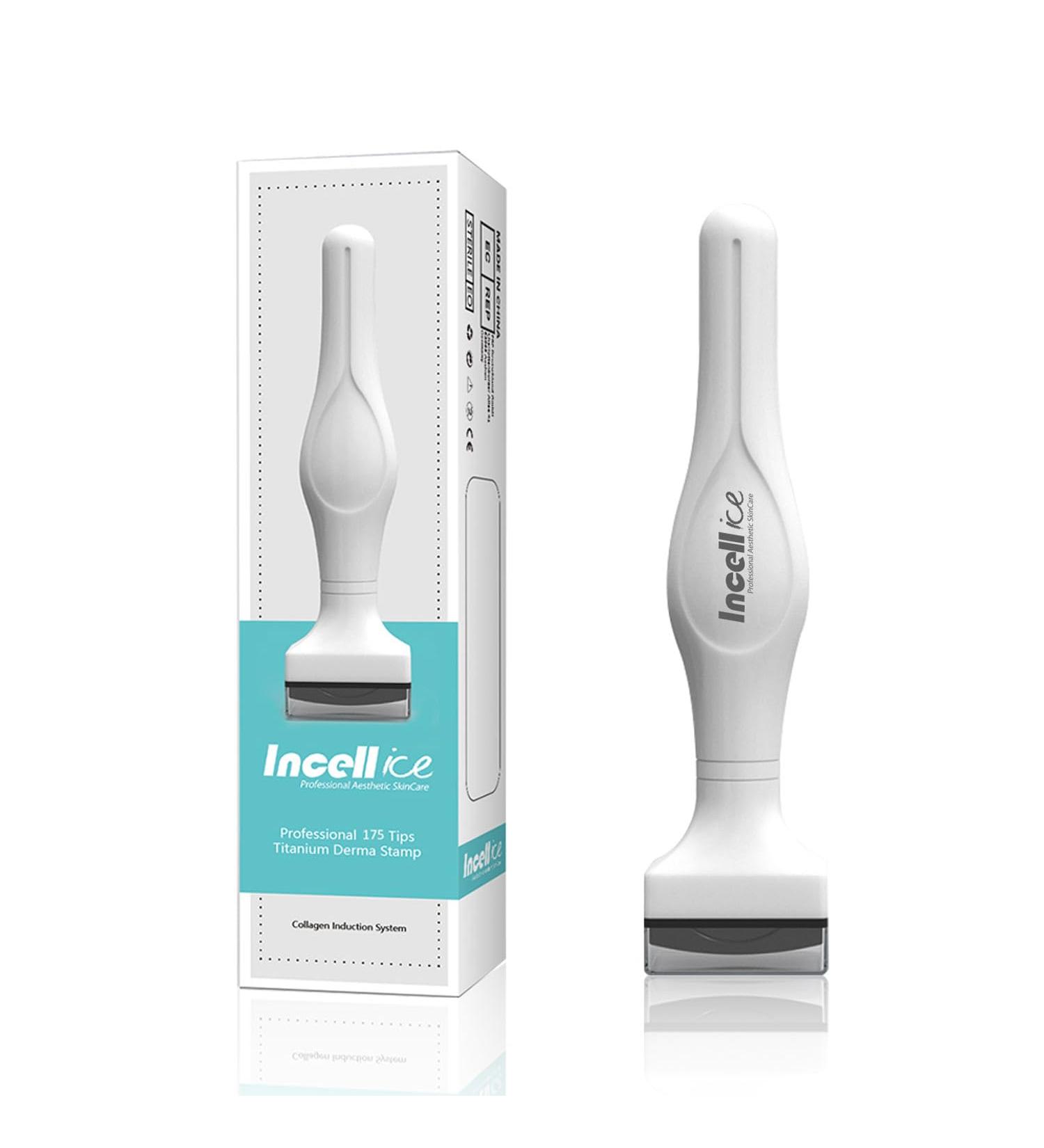 Incellice Derma Stamp 1.5mm - Professional Microneedle Stamper for Hair & Beard with 175 Titanium Needles | Skin Care Solution for Men & Women - Buy Online on GoSupps.com