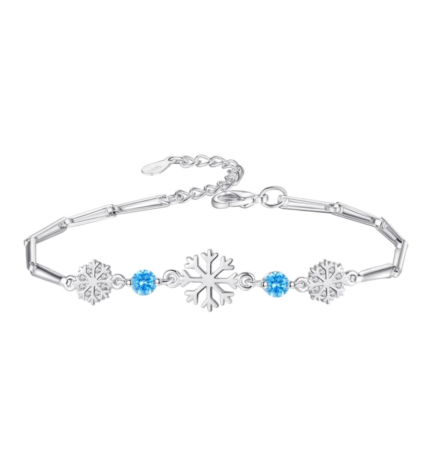 Yardenfun wrap bracelets for women beach bracelet Snowflake Bracelet gift friendship Miss jewelry medium Blue - Buy Online on GoSupps.com