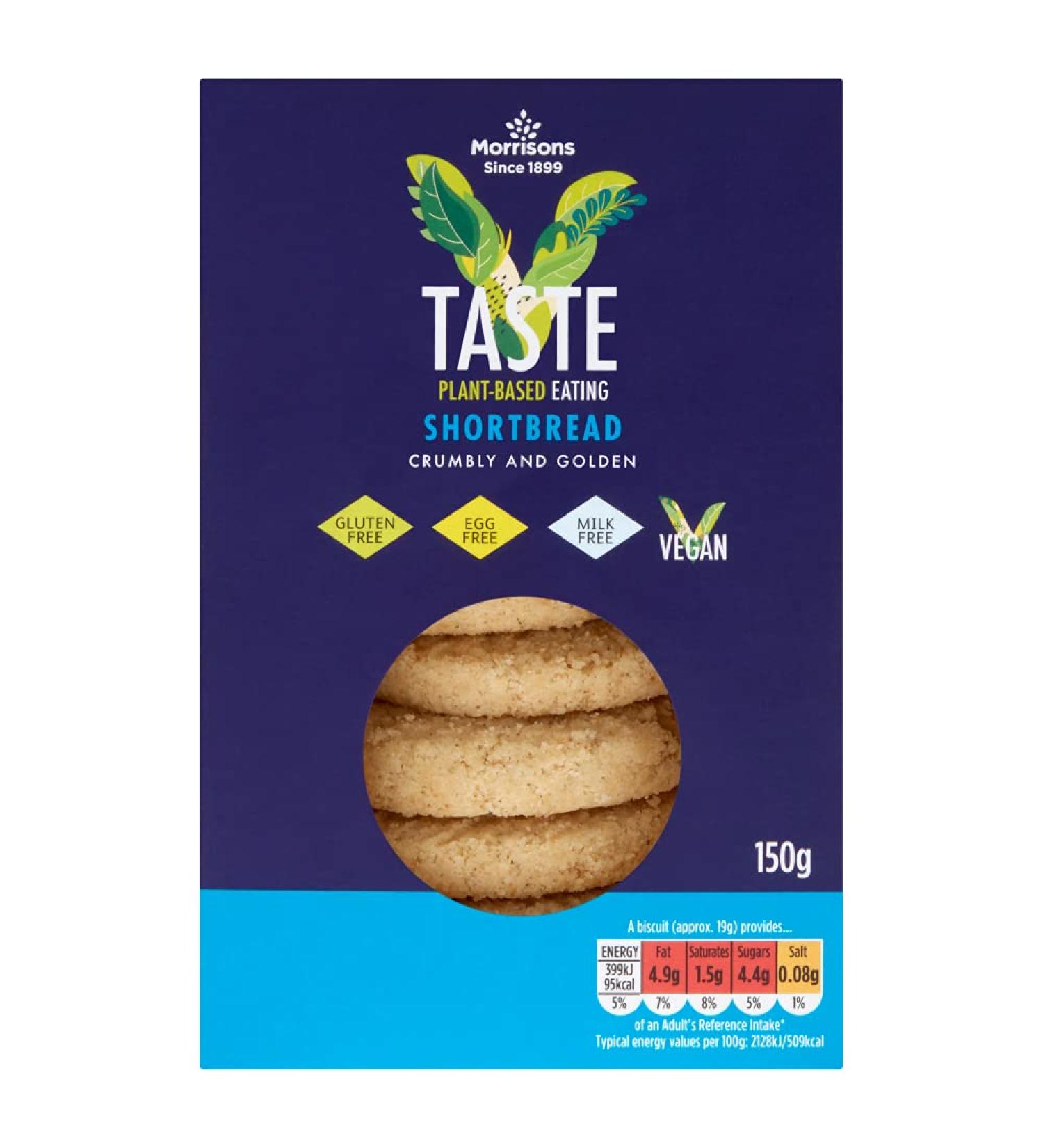 Morrisons Free from Vegan Scottish Shortbread 150G