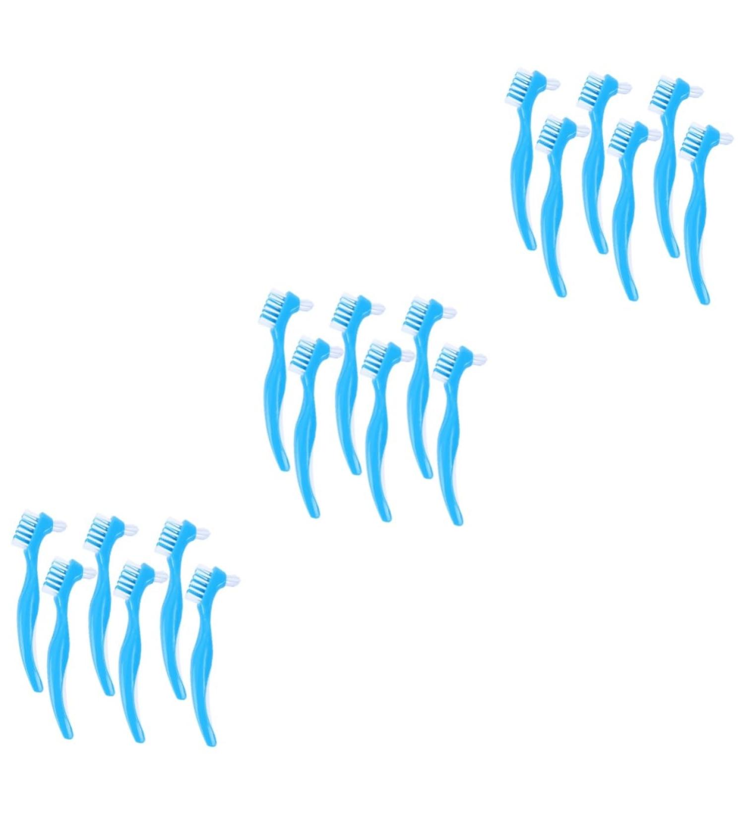 TOVINANNA 18 STK Double Prostheses Care Kit | Toothbrush & Toothpaste for Artificial Teeth | Prosthesis Cleaning Brush for False Teeth - Buy Online on GoSupps.com