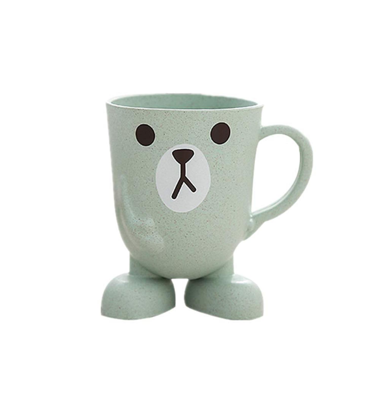 Creative Maixiang cute children's tooth cup mini cartoon wash cup  suitable for children's stereo base household brushing cup Green