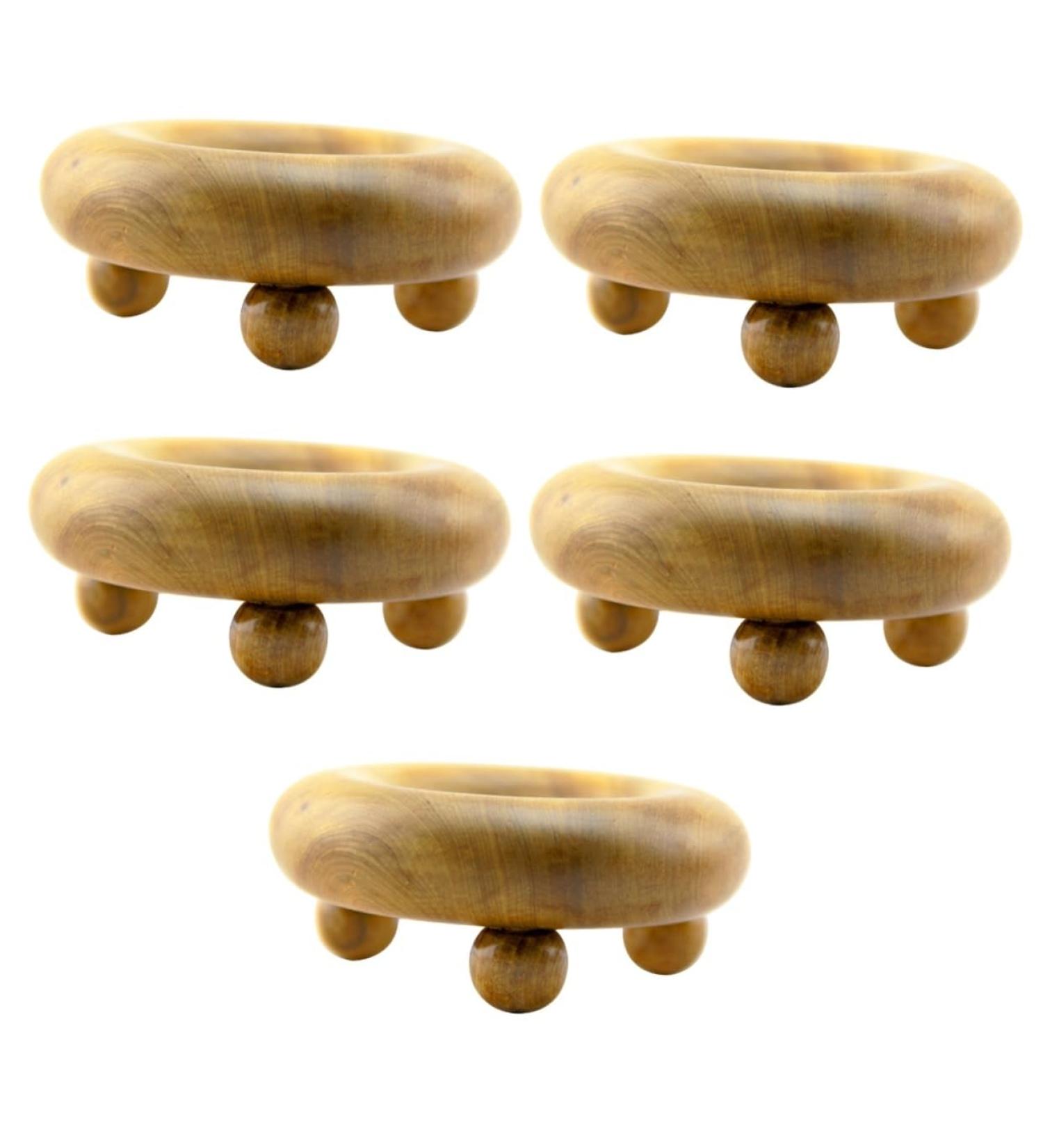 Gleavi 5-St Massage Device | Wooden Muscle Roller & Reflex Zone Tool for Back & Shoulder Massage - Buy Online on GoSupps.com