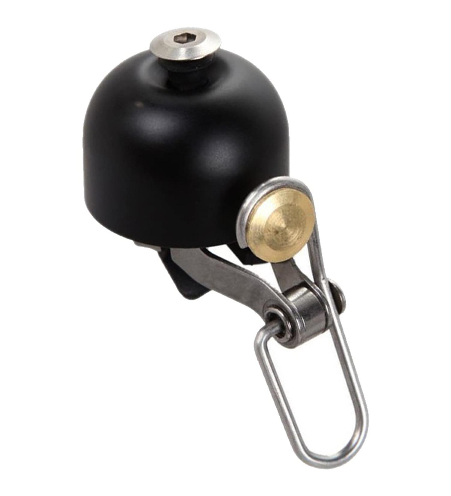 Stylish Adult Bicycle Horn: Brass & Aluminum Mini Bell for Road & Mountain Bikes - Black - Buy Online on GoSupps.com