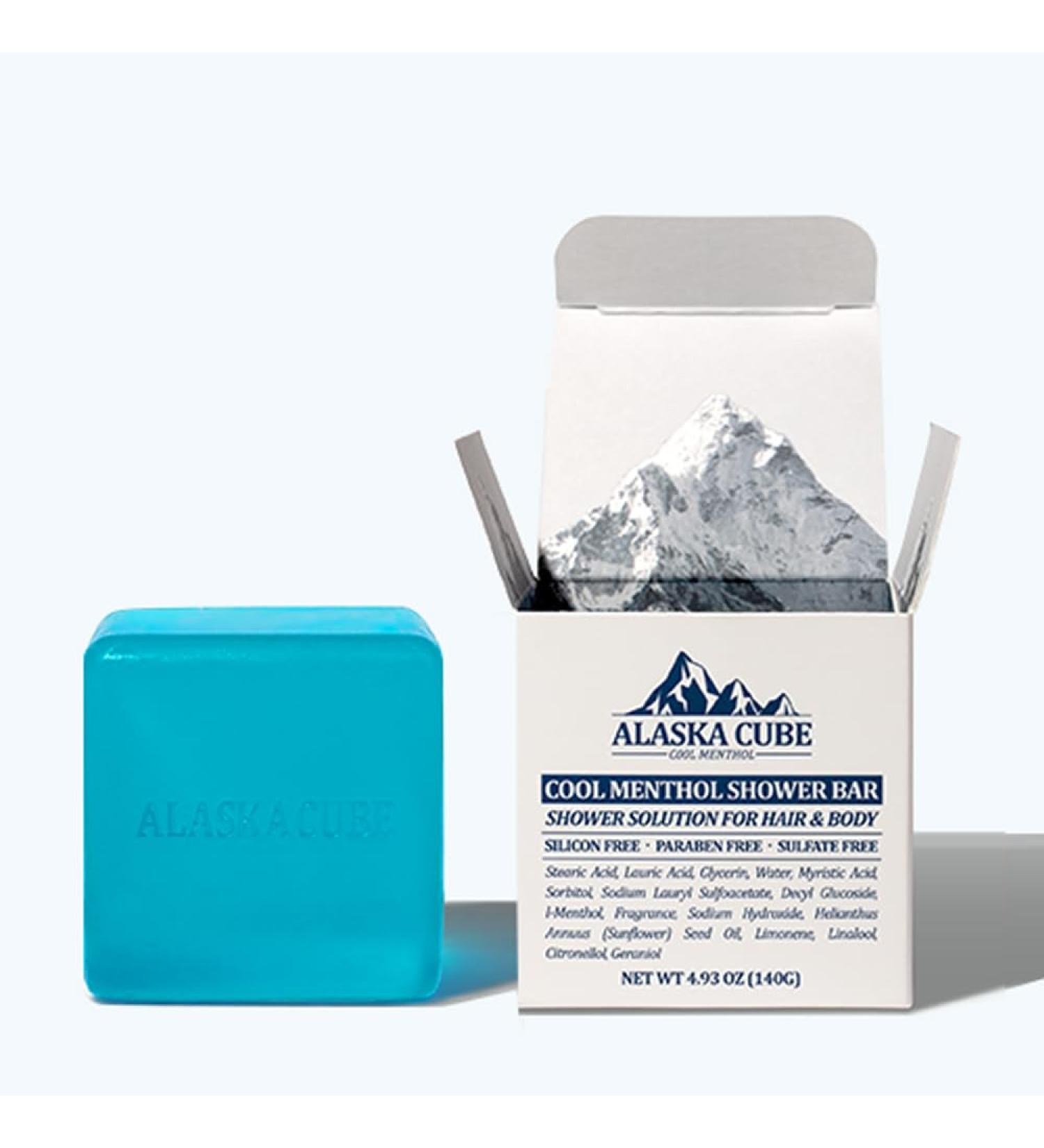 Cool Menthol Shower Soap Bar | Cooling Body Wash & Shampoo for Men | 3% Menthol Cleanser | Rich Foam | Fresh Mint Scent | 4.93oz - Buy Online on GoSupps.com