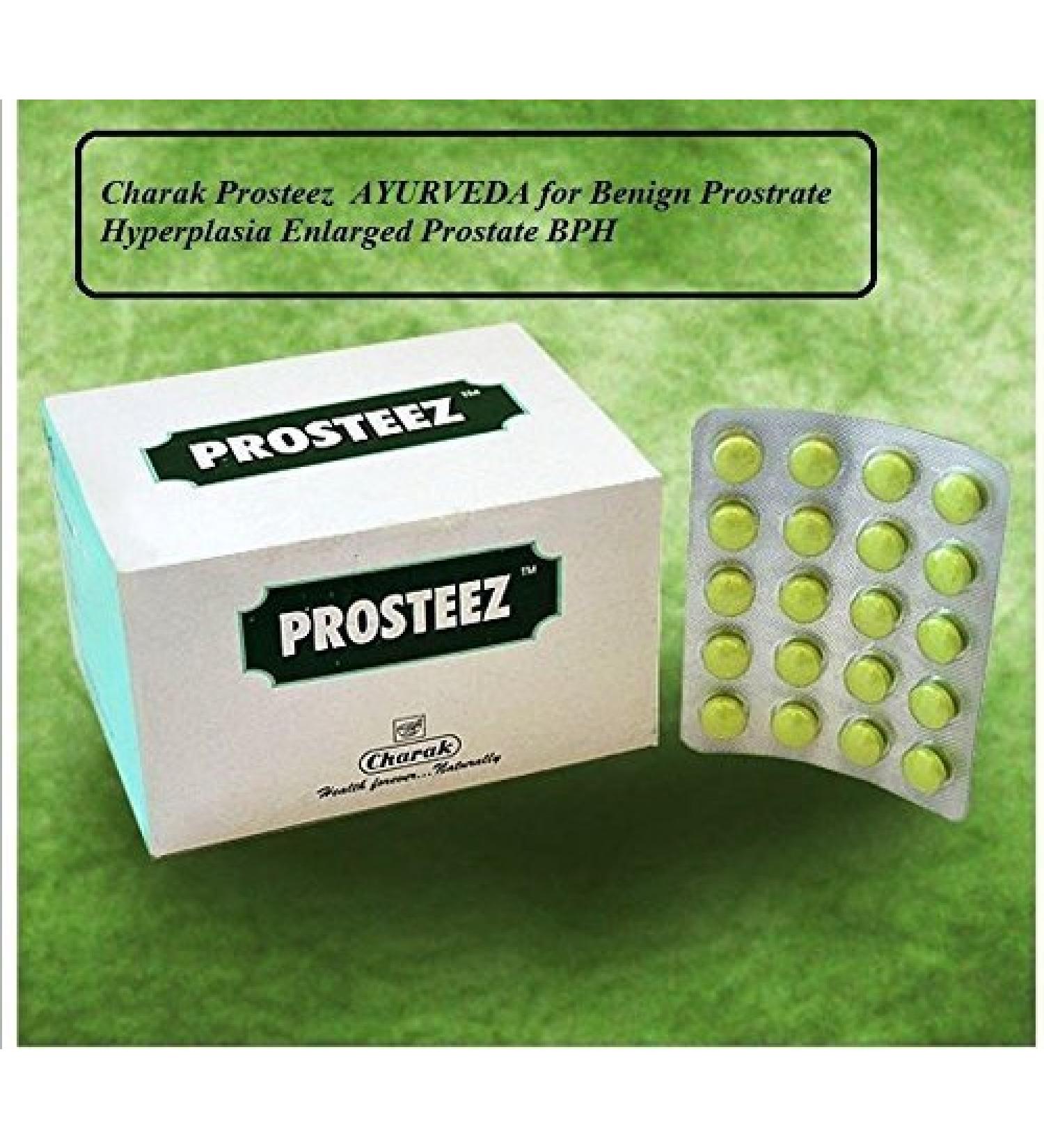 20 Tablets of Charak Prosteez Herbal Benign Prostrate Hyperplasia Enlarged Prostate Bph