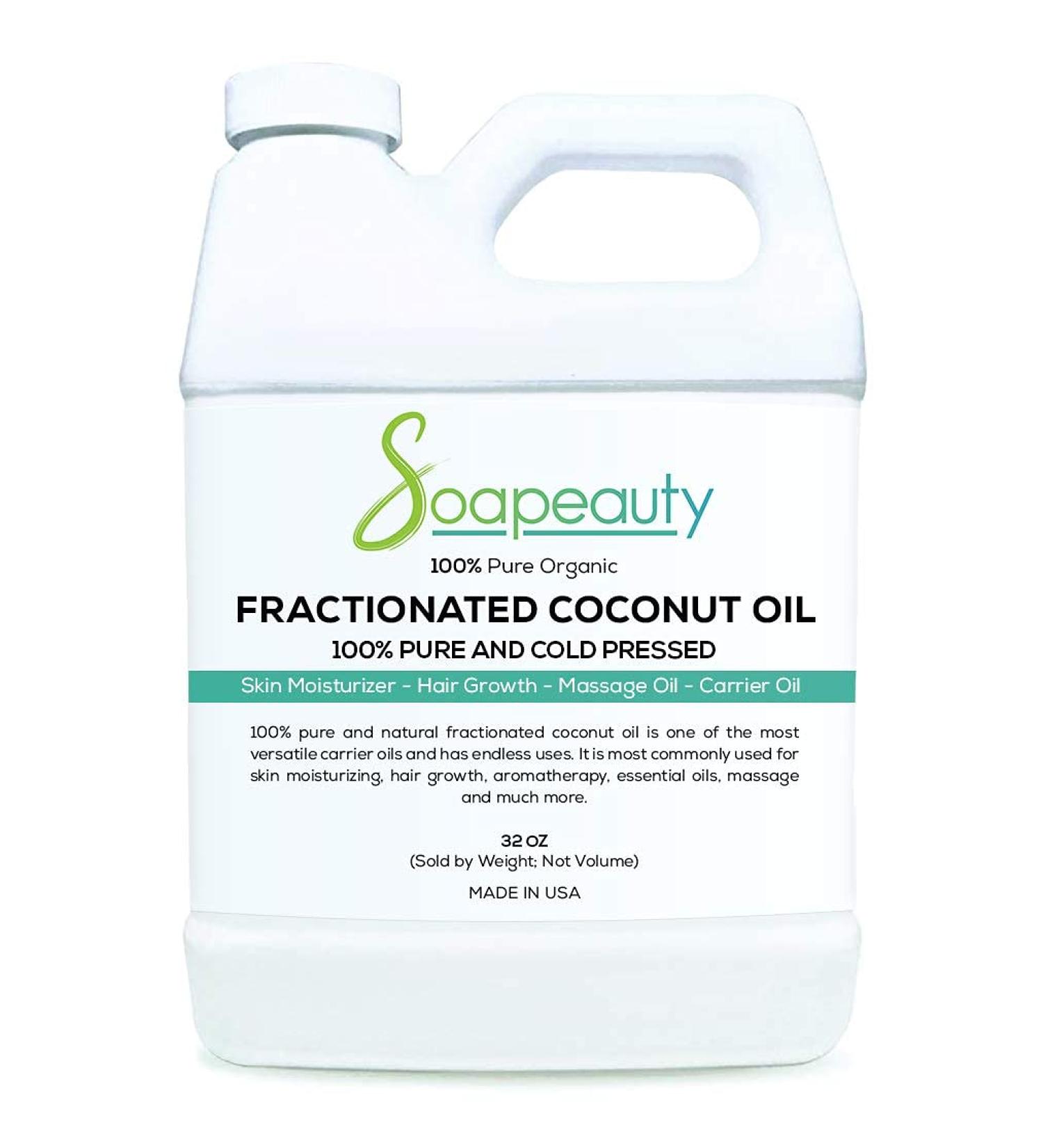 Organic Fractionated Coconut Oil 2lbs | 100% Natural for Face, Skin, Hair | Perfect for Essential Oils and Soap Making - Buy Online on GoSupps.com