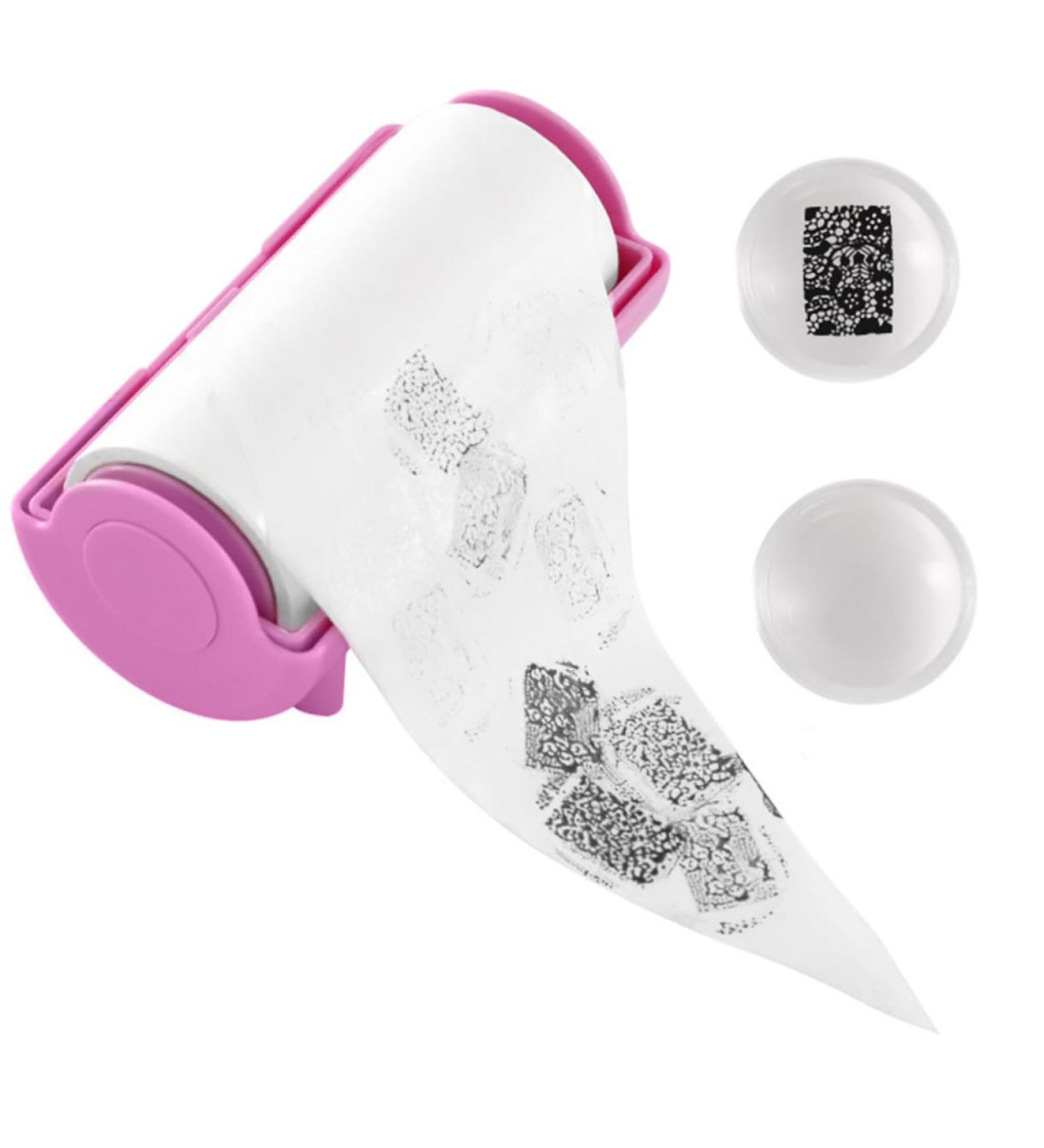 minkissy Nail Stamping Plates Manicures Tools Nail Polish Tools Nail Art Stamper Nail Beauty Tools Diy Nail Stamper Stamping Nail Polish Nail Polish Stamp Kit Cosmetic Nail Supplies 11.5X6CM Pink - Buy Online on GoSupps.com