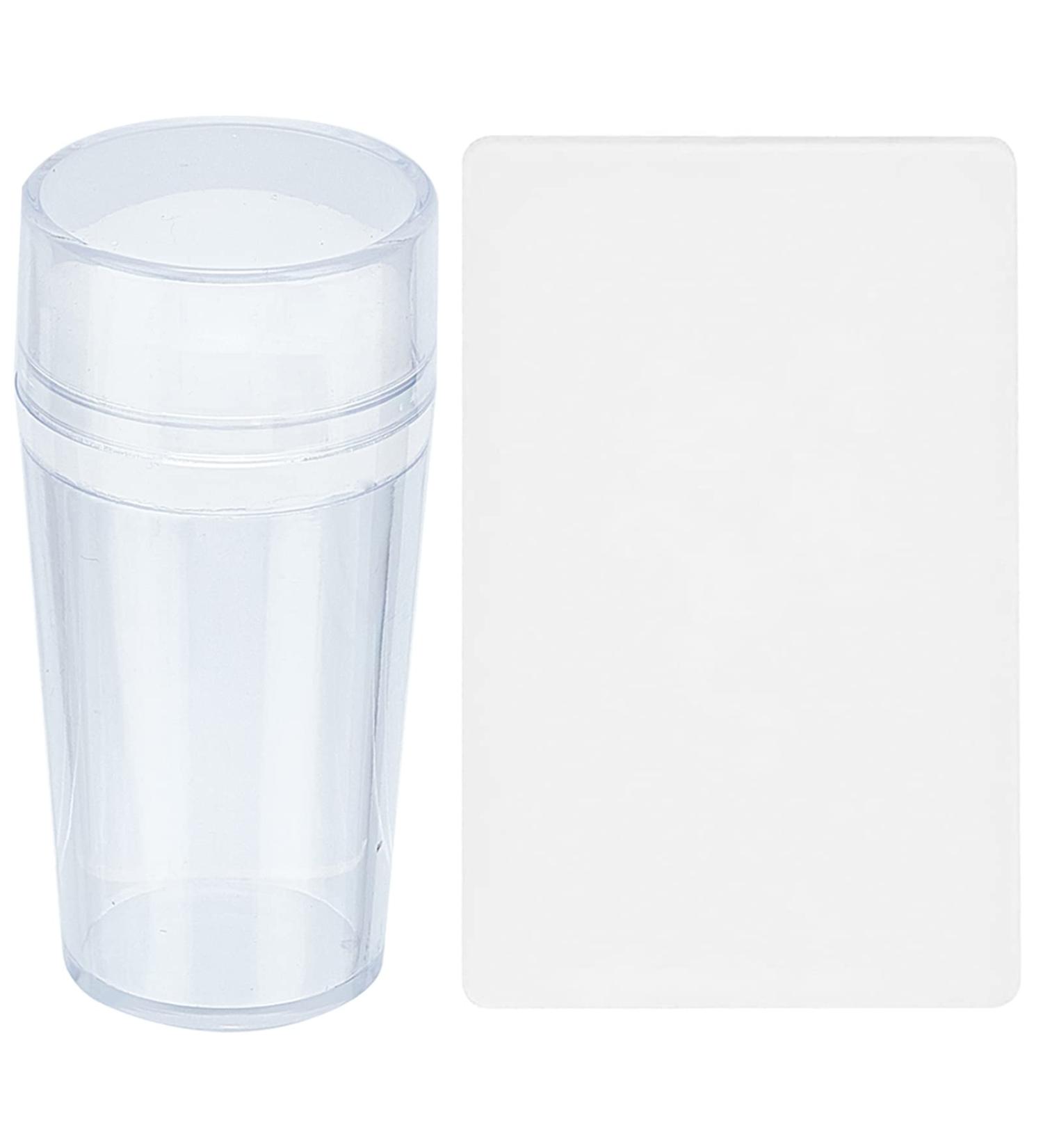 Niceneeded 2Pcs Nail Art Stamper Kit - Transparent Silicone Stamp & Scraper Card for Perfect Nail Designs - Buy Online on GoSupps.com