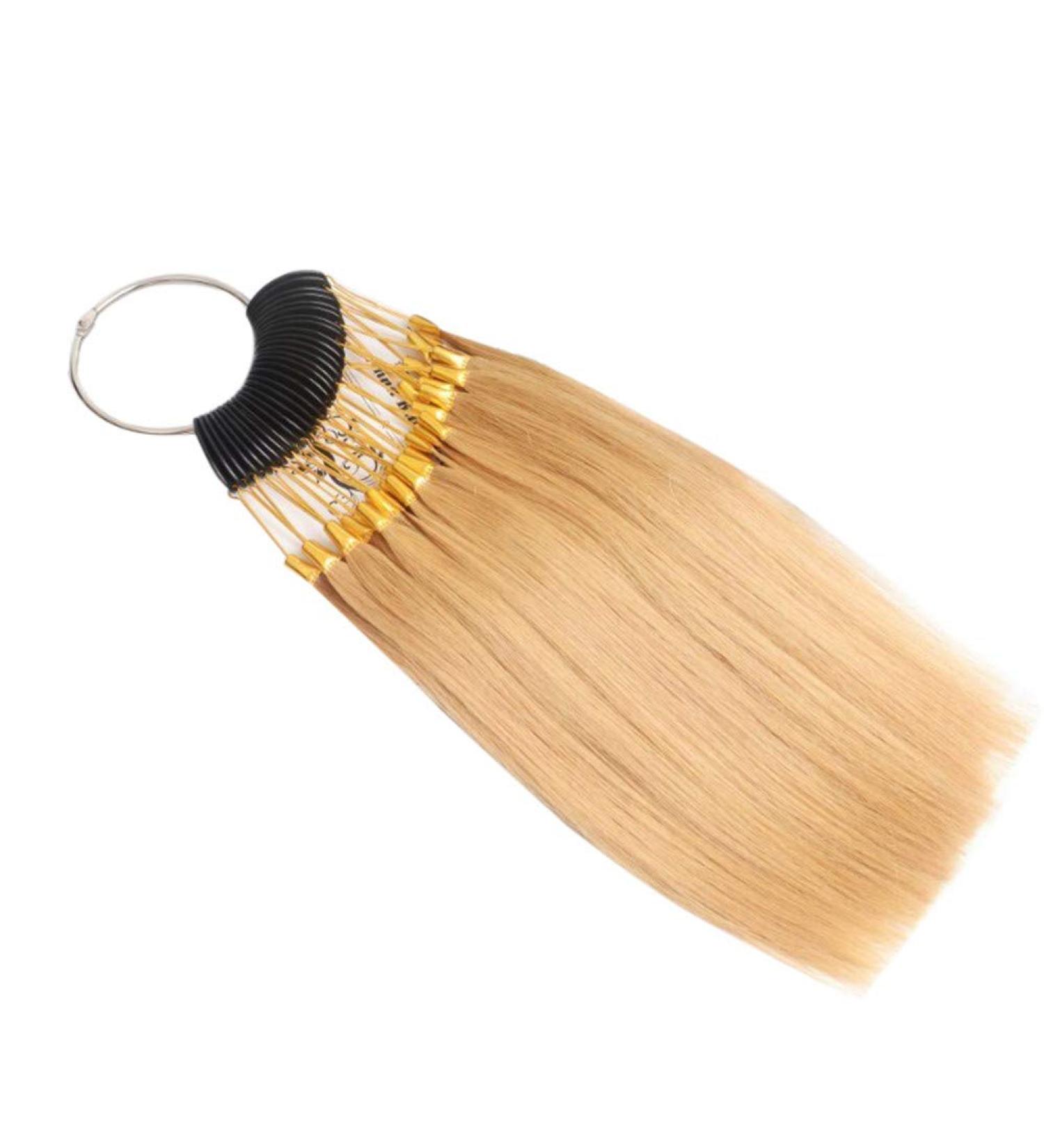 Remehi Hair Color Testing Samples - 30 Strands with Gold Buckles | Real Human Hair for Salons - Buy Online on GoSupps.com