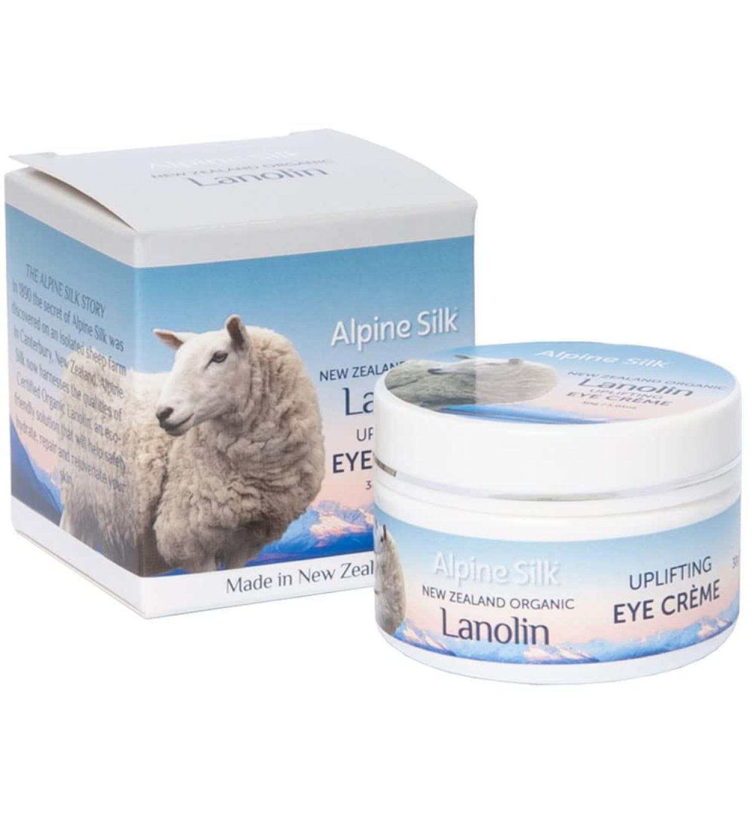 Alpine Silk New Zealand Organic Lanolin and Collagen Uplifting Eye Cream 30 gr