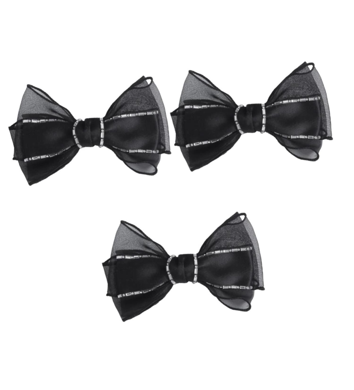 FRCOLOR Hair Fabric Butterfly Hair Clip hair bows girls hair clip women hair bow Women Cute Hair Clips black bows decor hair barrette s Miss South Korea Black - Buy Online on GoSupps.com